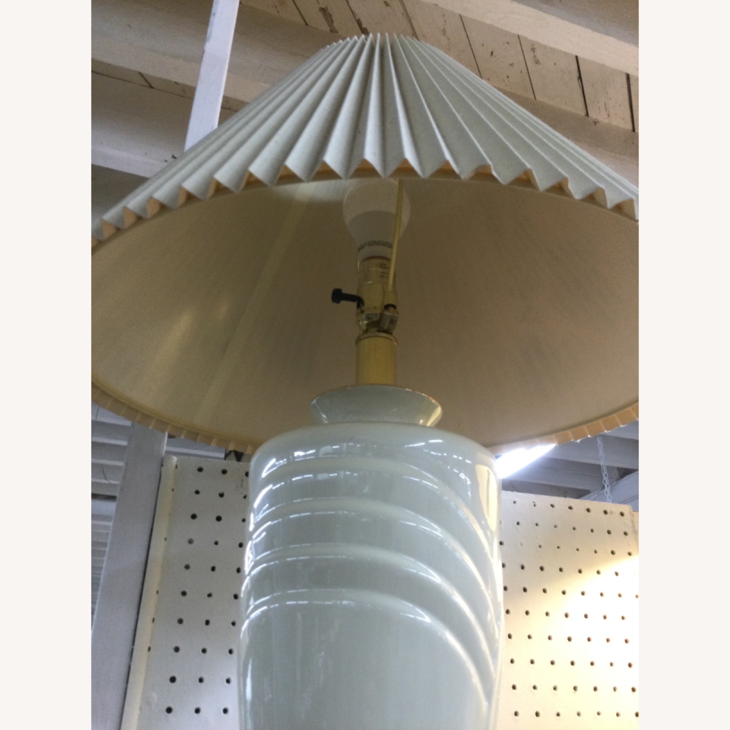Postmodern Ceramic Table Lamp with Brass Base - image-24
