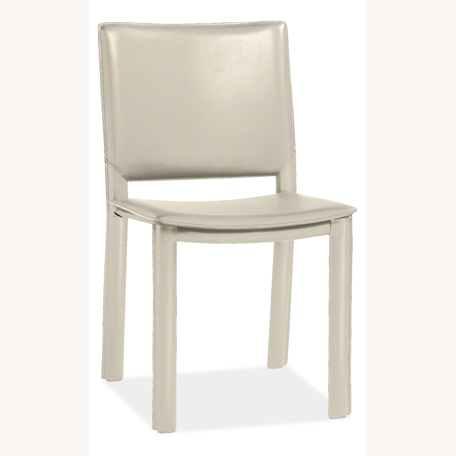 Room & Board Ivory Leather Dining Chairs - image-4
