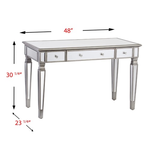 Used Glass Mirror Desk for sale on AptDeco