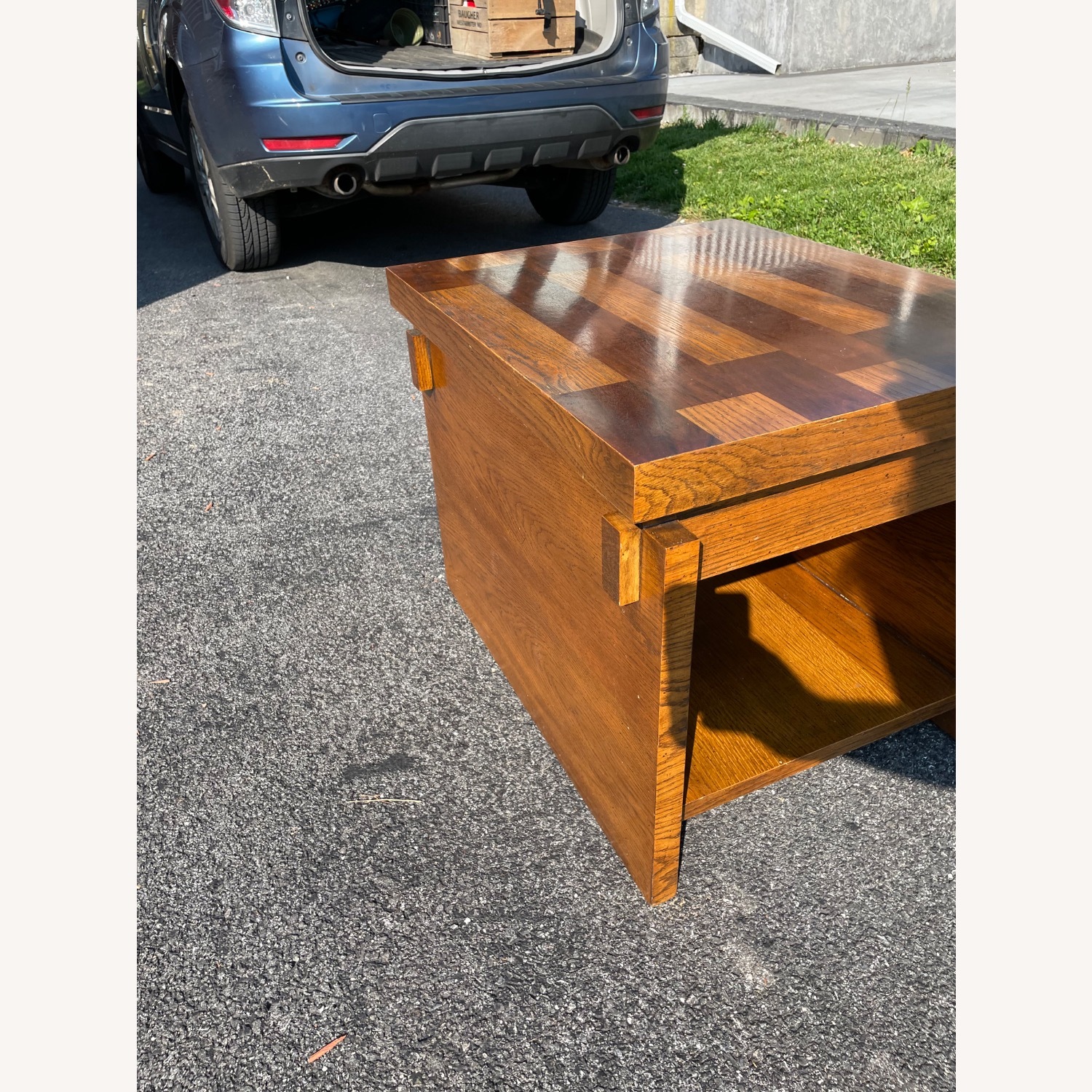 Vintage Lane MCM Brutalist Table - image-4