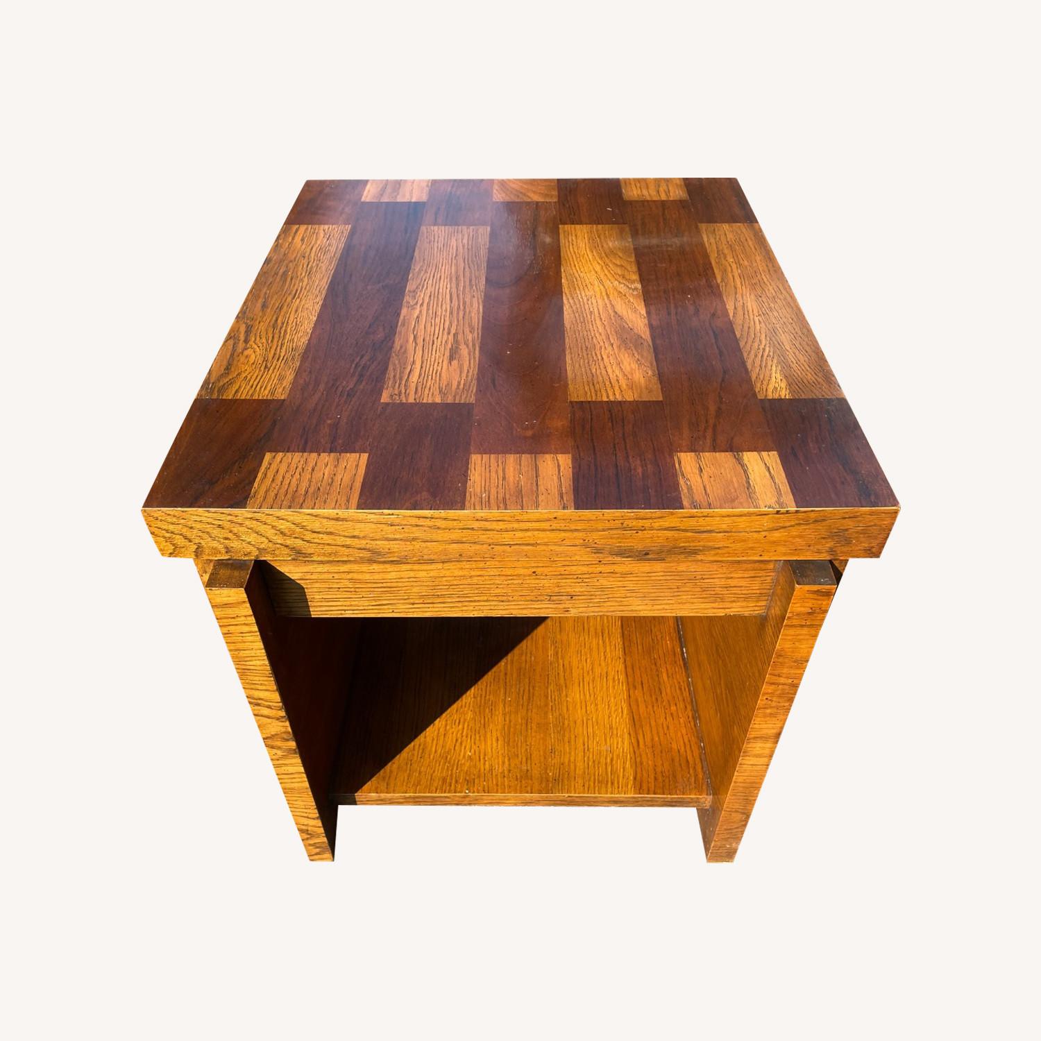 Vintage Lane MCM Brutalist Table - image-0