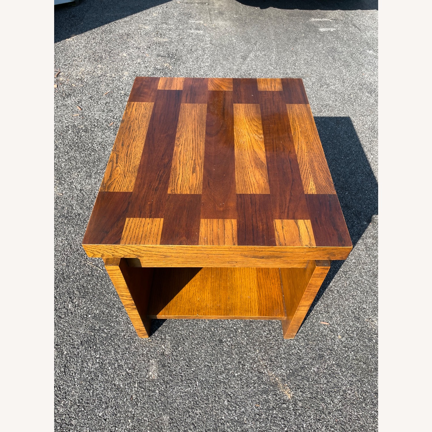 Vintage Lane MCM Brutalist Table - image-1