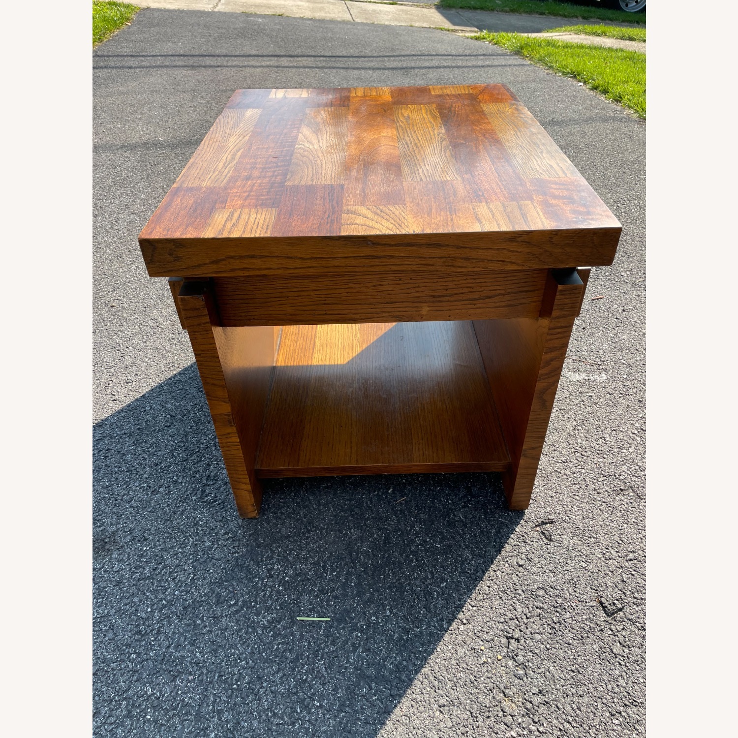 Vintage Lane MCM Brutalist Table - image-5