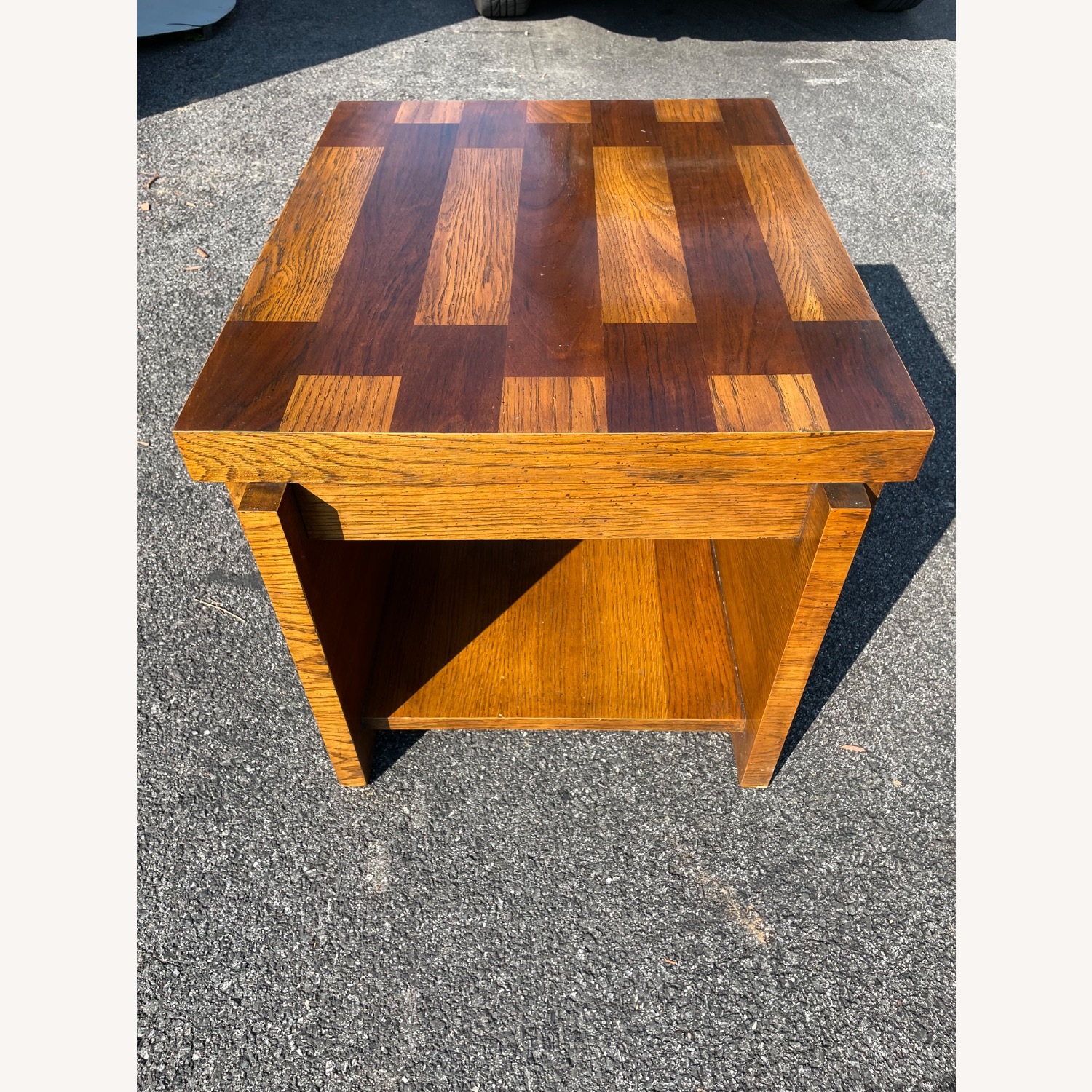 Vintage Lane MCM Brutalist Table - image-2