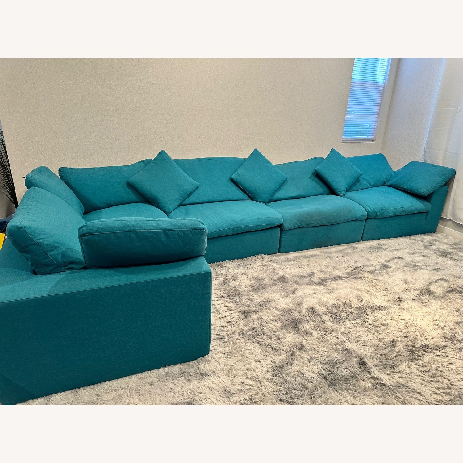 Commix Teal 5 Piece Sectional Sofa  - image-3