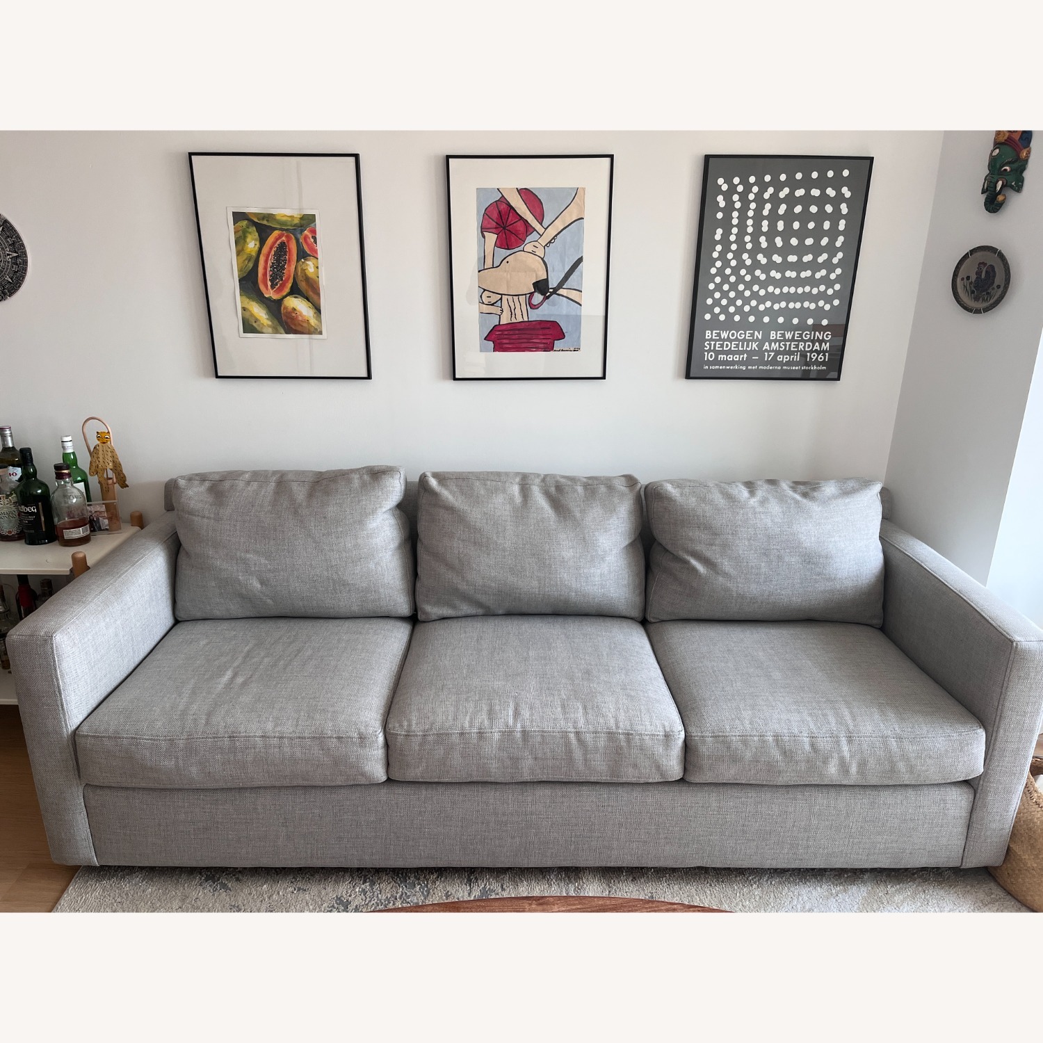 Crate & Barrel Barrett Three Seater 91" Sofa - image-1