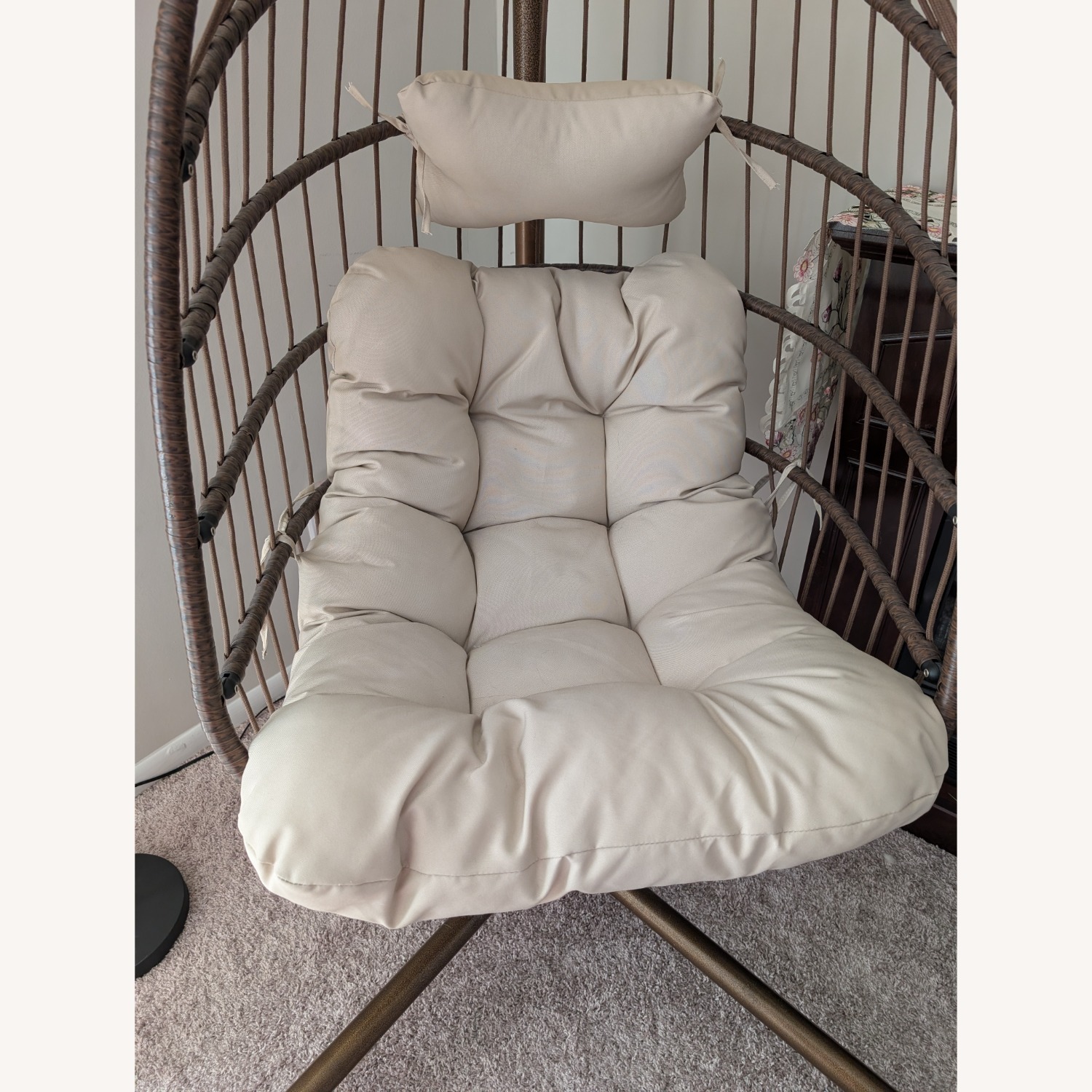 Radiata Hanging Egg Chair with Stand - image-3