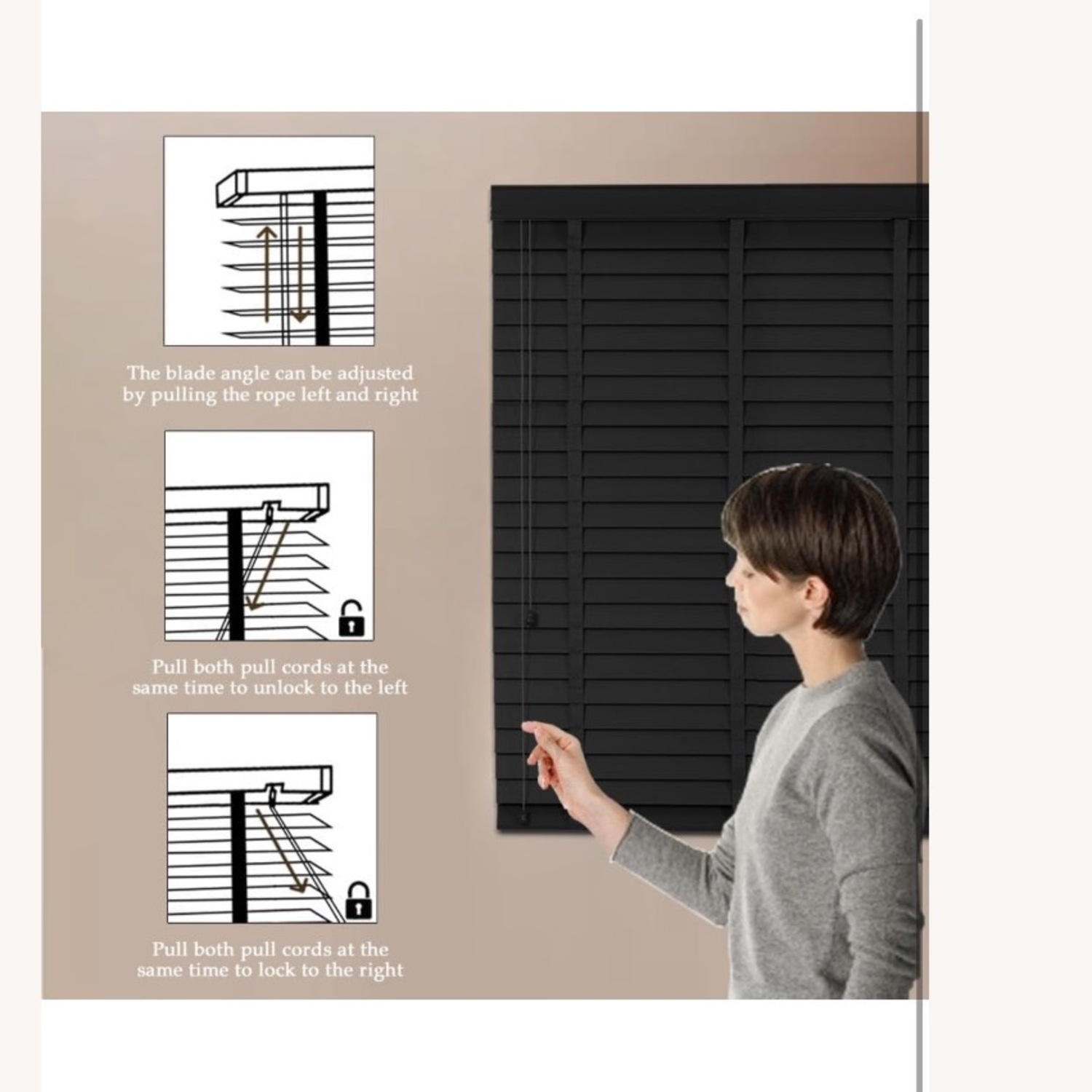 Shades Real Wood Black Stained - image-4