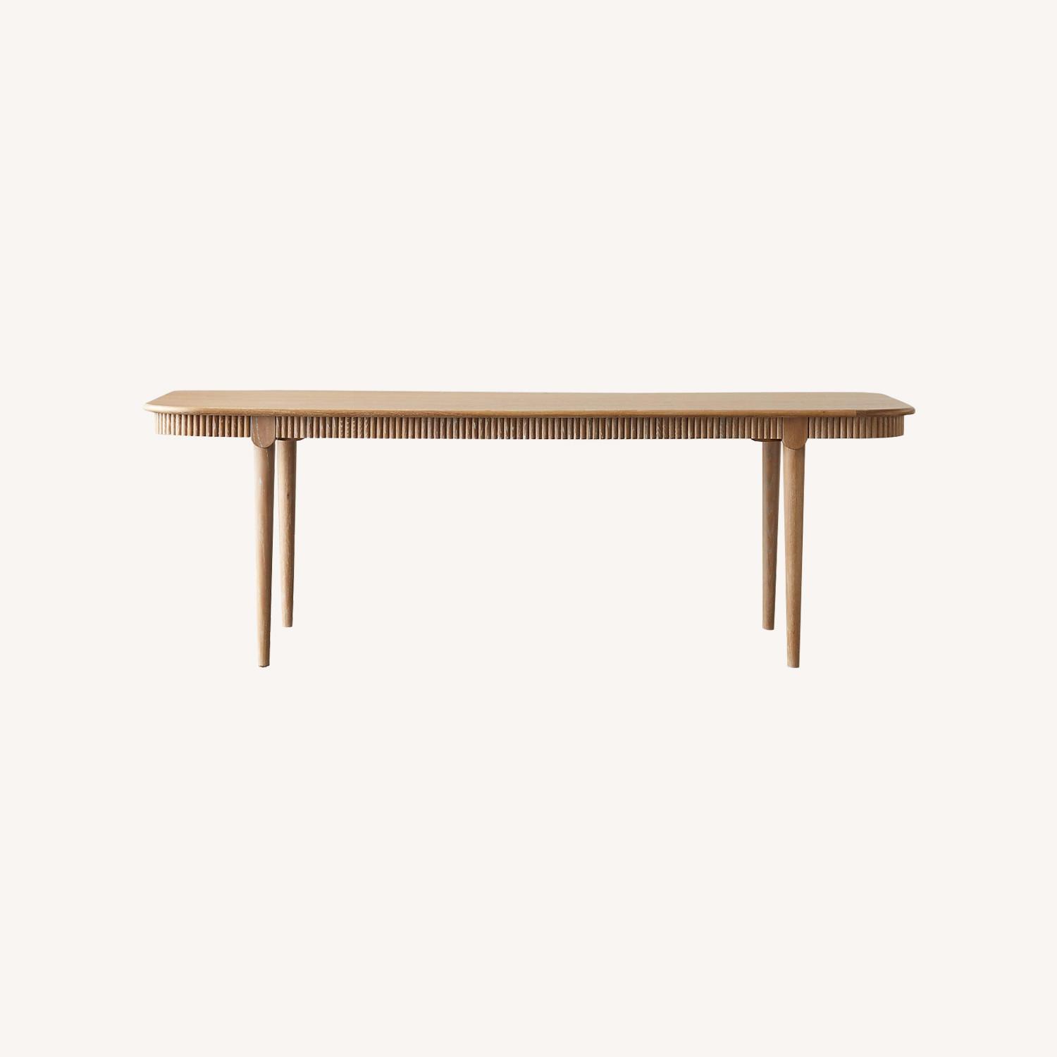 CB2 Providence 90" Rectangular Cerused Oak Wood Dining Table - image-0