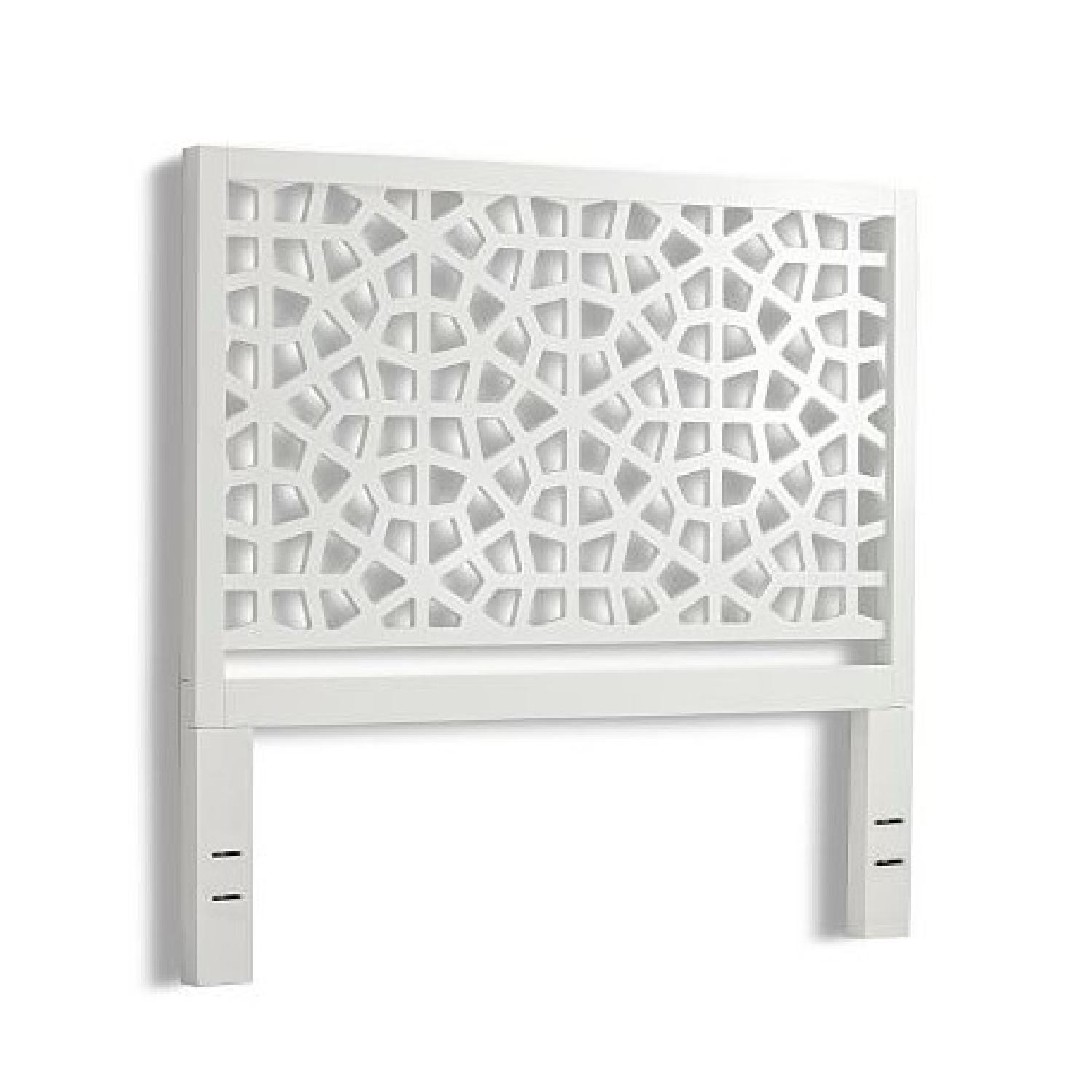 West Elm Queen Bed Frame w/ Morocco Headboard - image-10