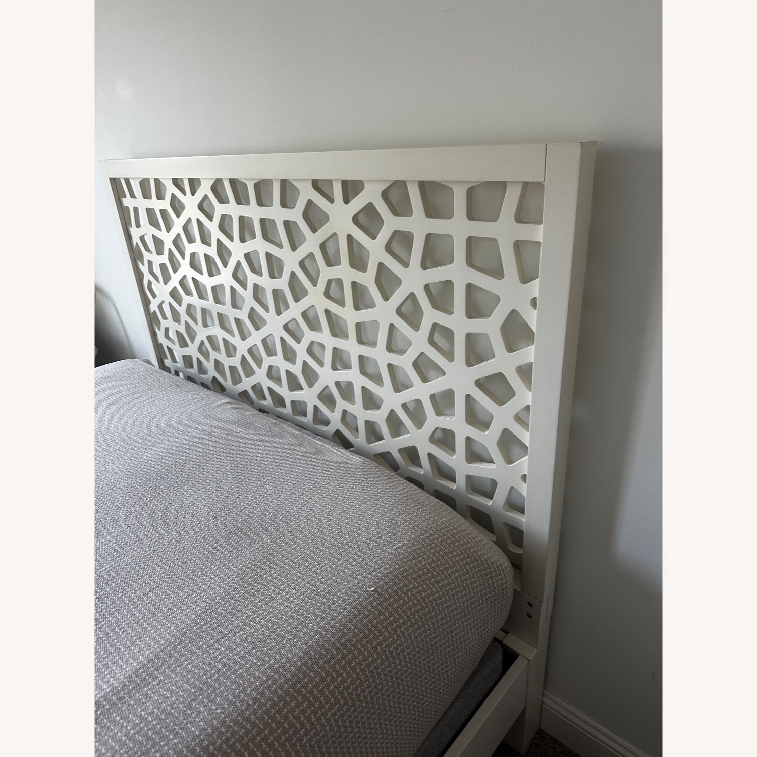 West Elm Queen Bed Frame w/ Morocco Headboard - image-9