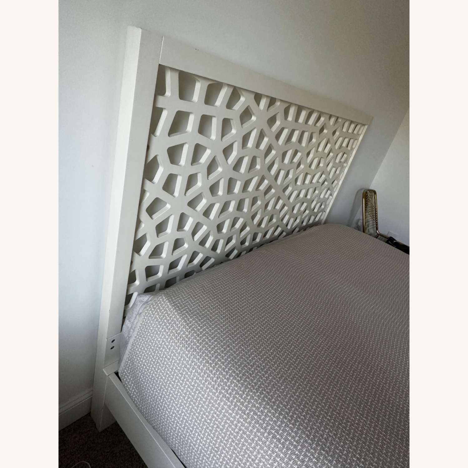 West Elm Queen Bed Frame w/ Morocco Headboard - image-7