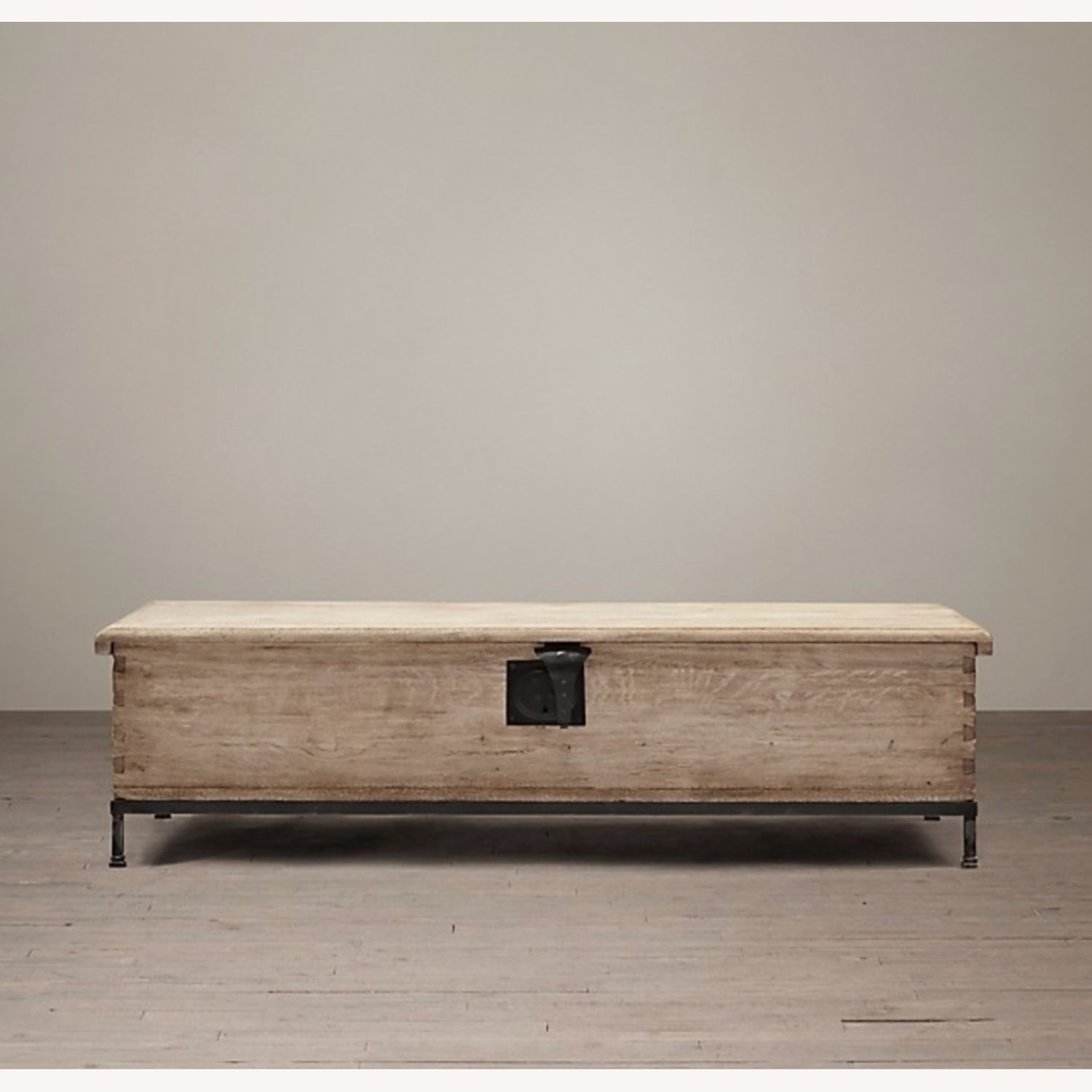 Restoration Hardware 18th Century Oak Trunk 55" - image-7