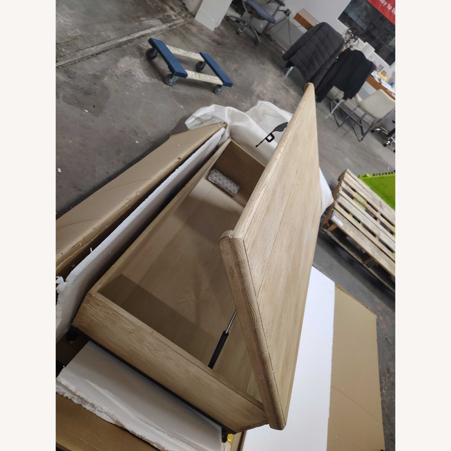 Restoration Hardware 18th Century Oak Trunk 55" - image-3