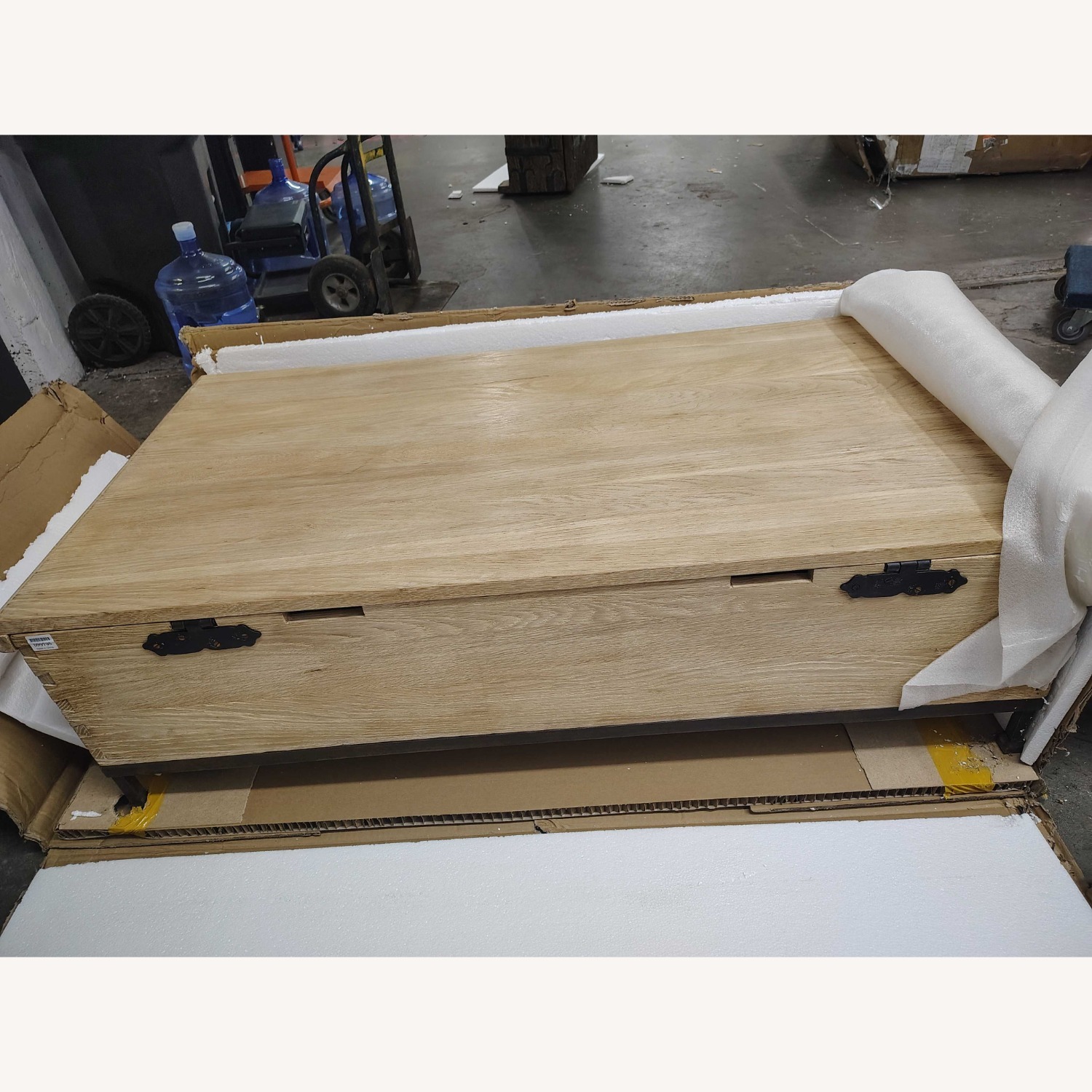 Restoration Hardware 18th Century Oak Trunk 55" - image-2