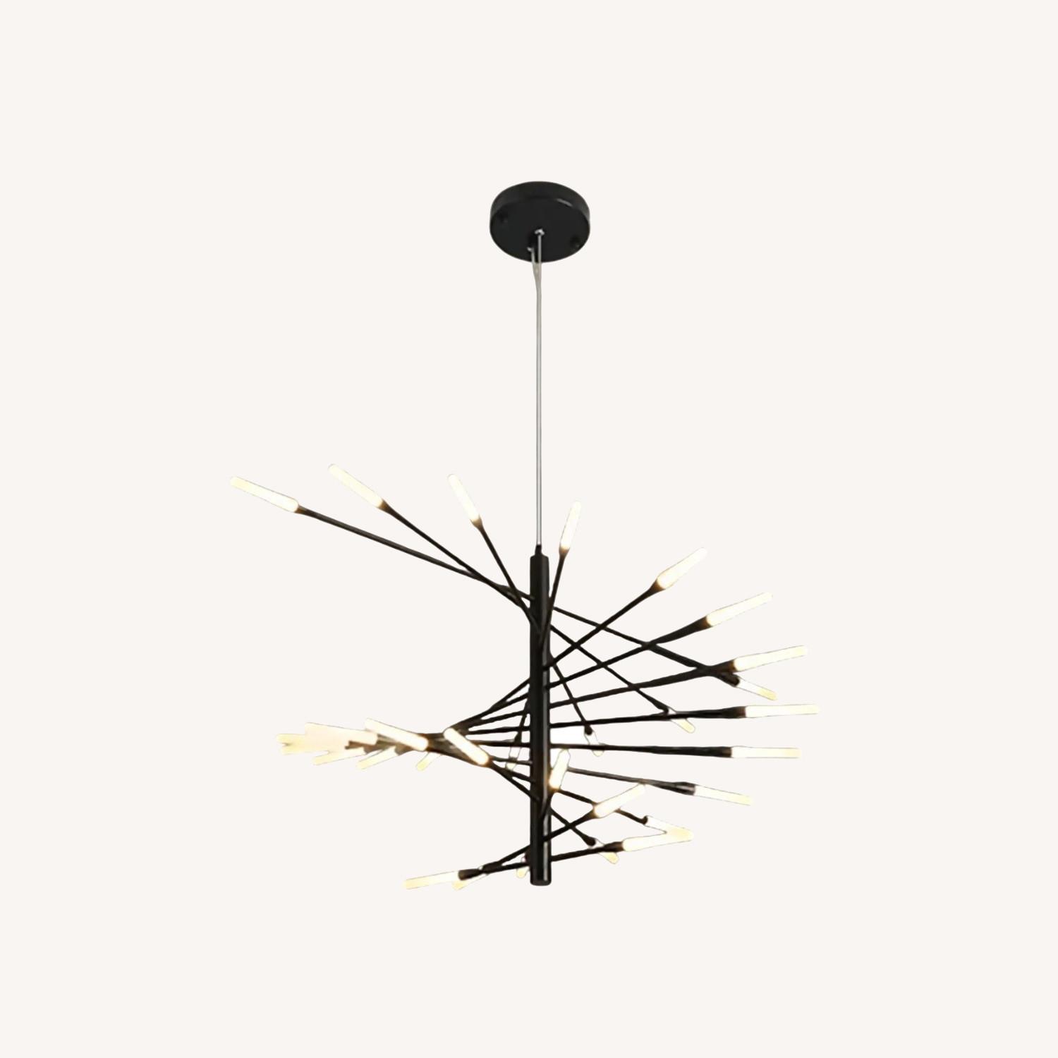 Duplex Firework Shape LED Chandelier, 39.4' - image-0