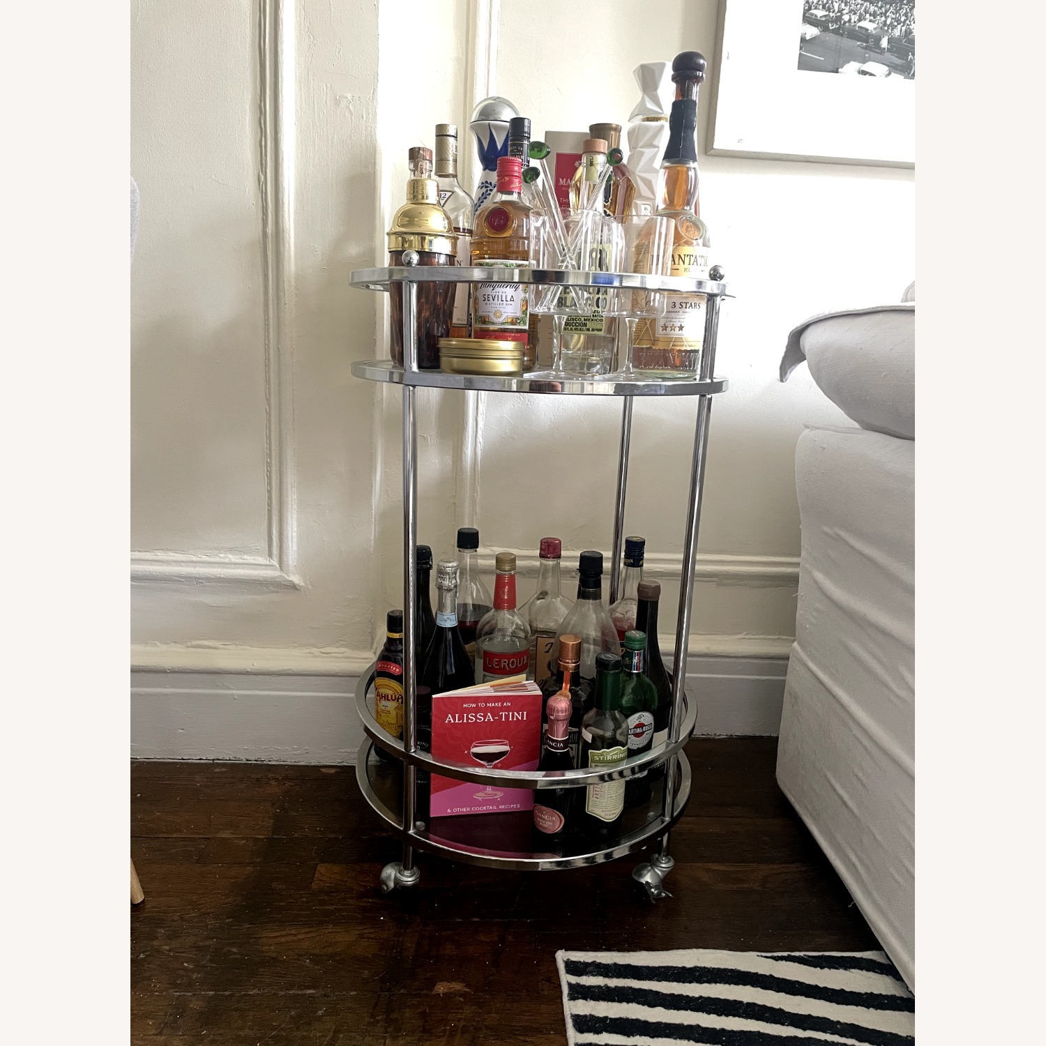 Silver Bar Cart  - image-2