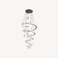 Long Spiral Hanging Crystal Chandelier Dia100