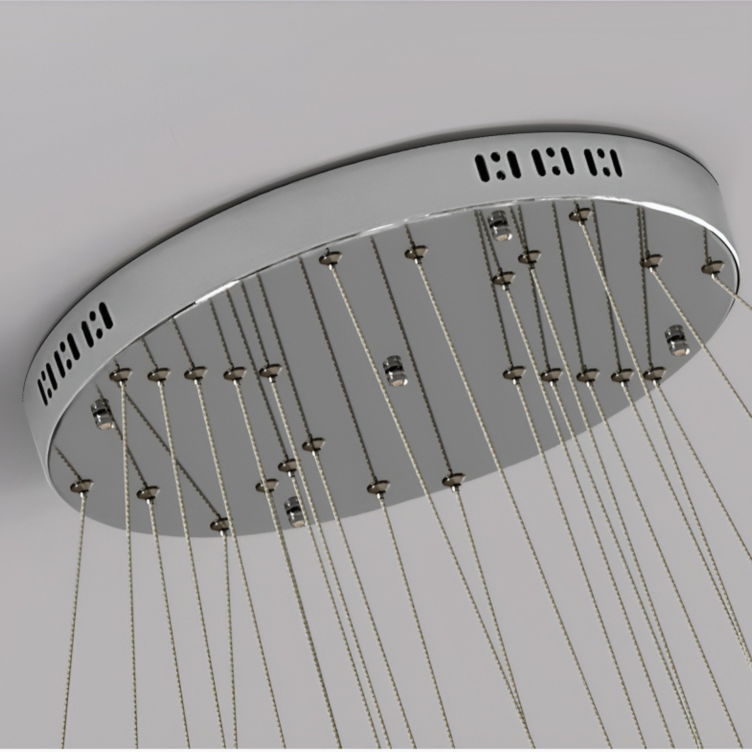 Long Spiral Hanging Crystal Chandelier Dia100 - image-4