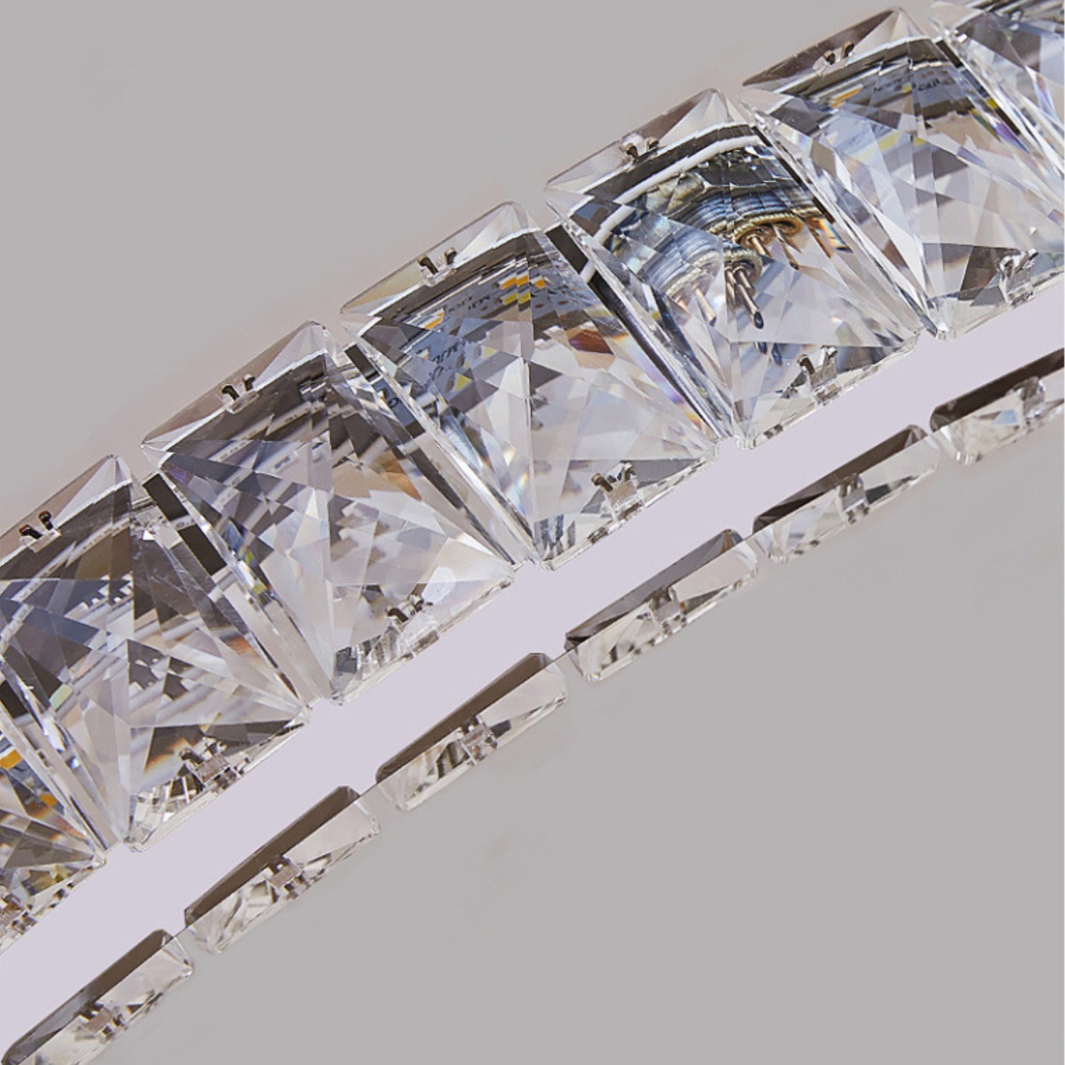 Long Spiral Hanging Crystal Chandelier Dia100 - image-5