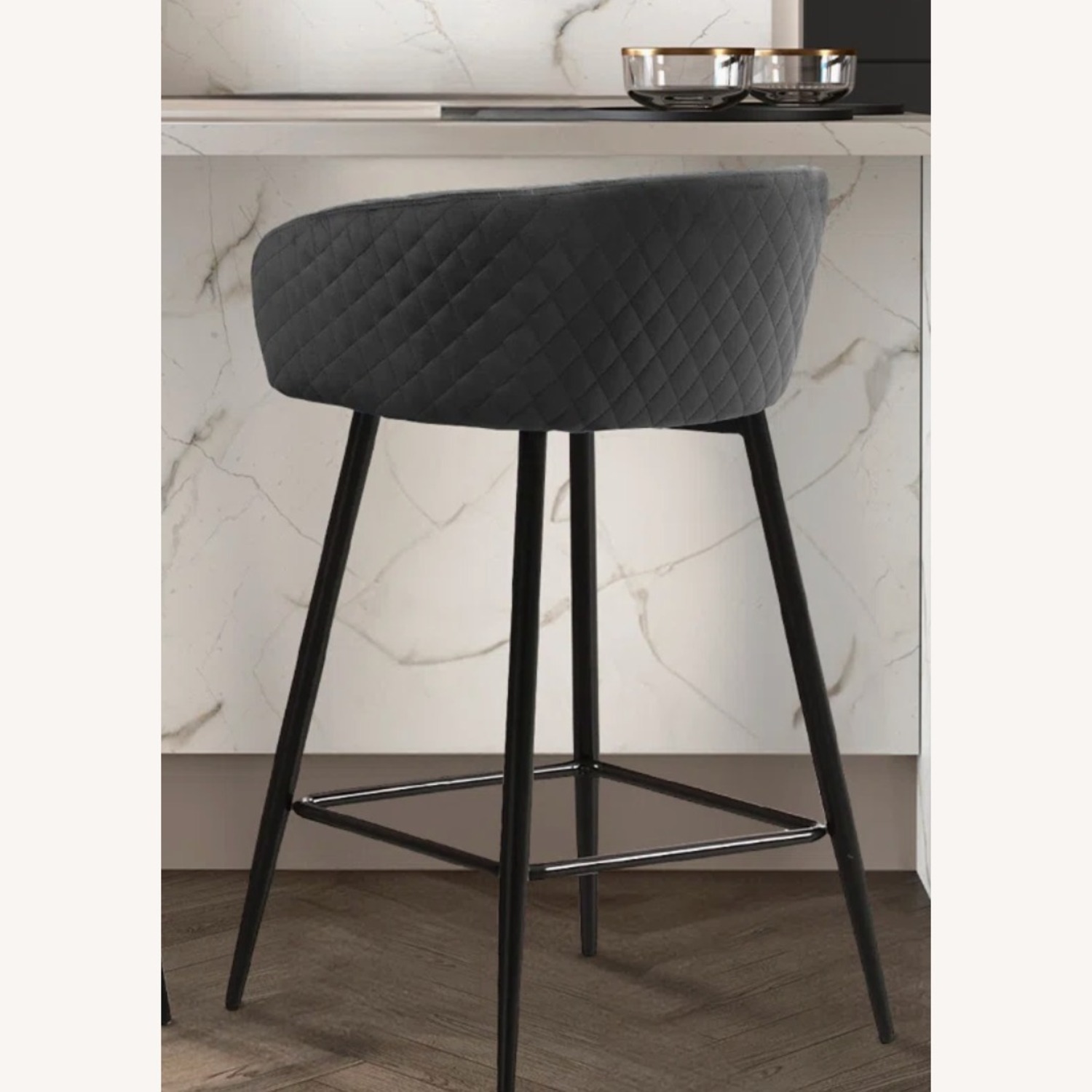 Wayfair Osny 26'' Black Bar Stool (Set of 3)  - image-2