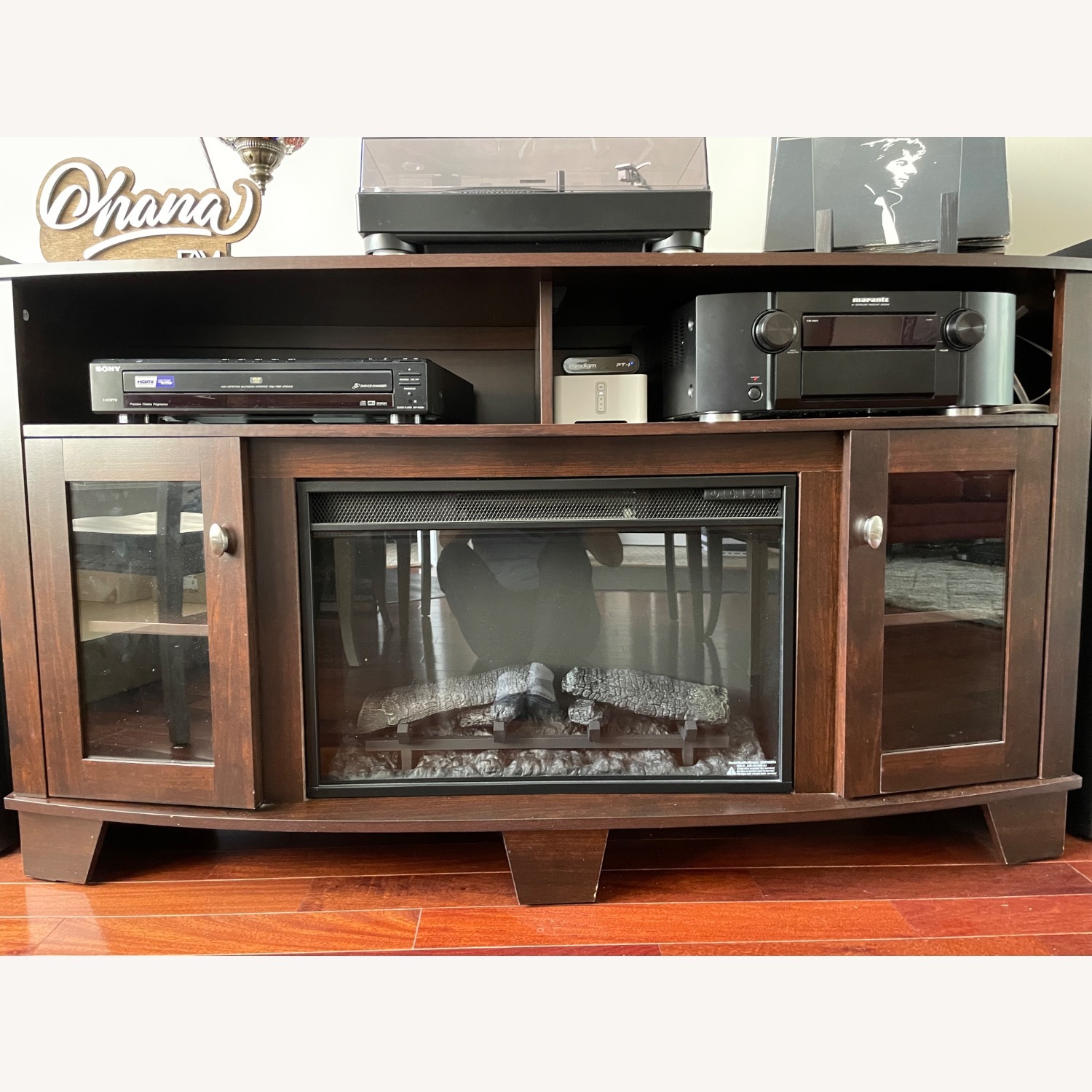 Fireplace Media Console - image-1