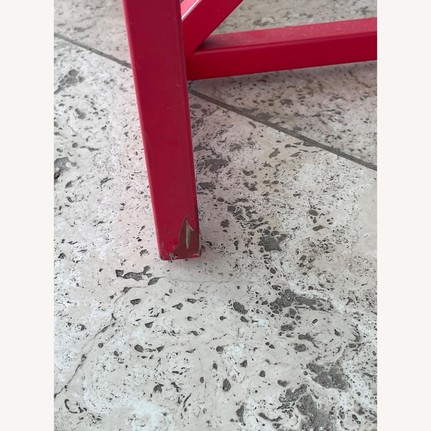 Blu Dot Strut Console Table Rare Color Raspberry - image-6