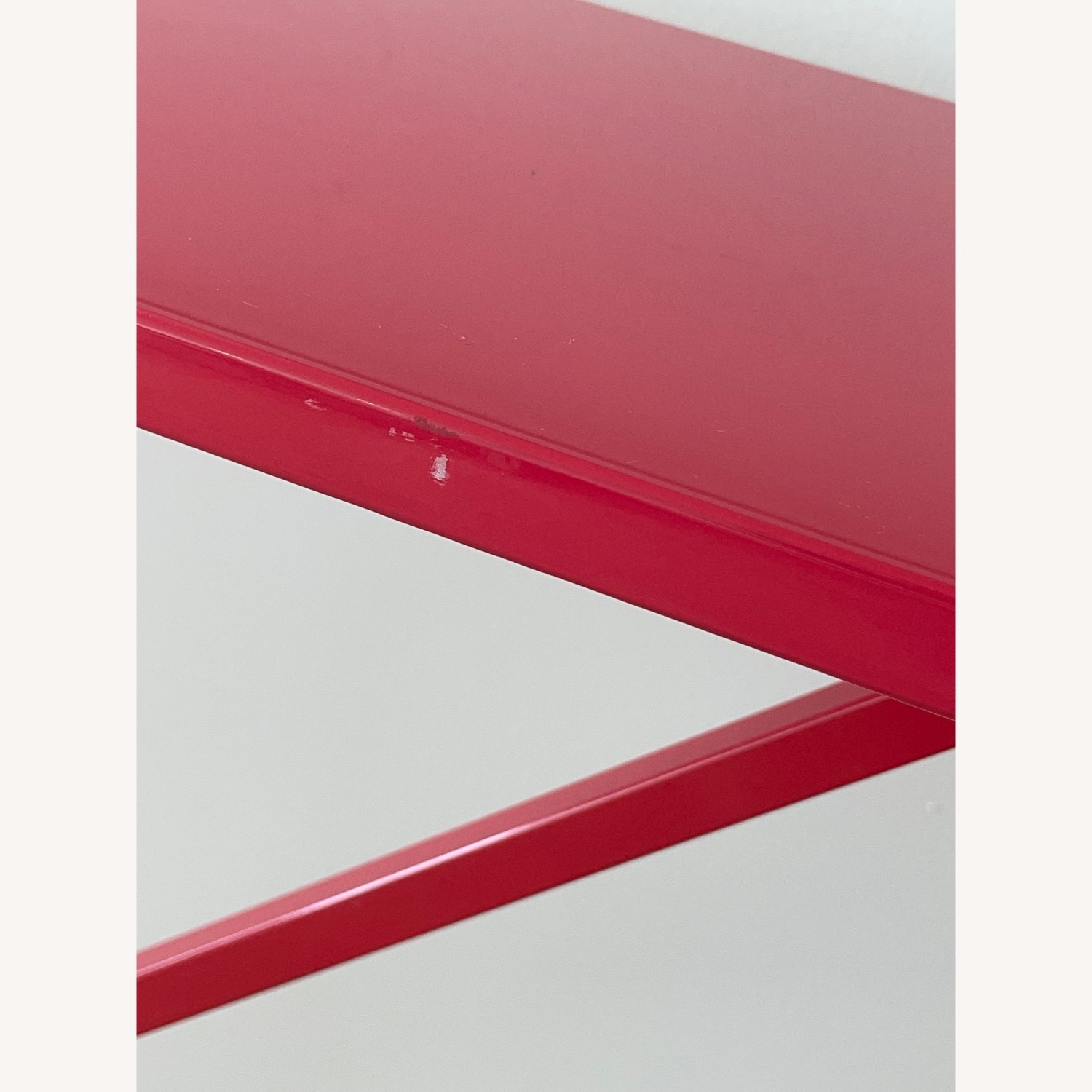 Blu Dot Strut Console Table Rare Color Raspberry - image-4