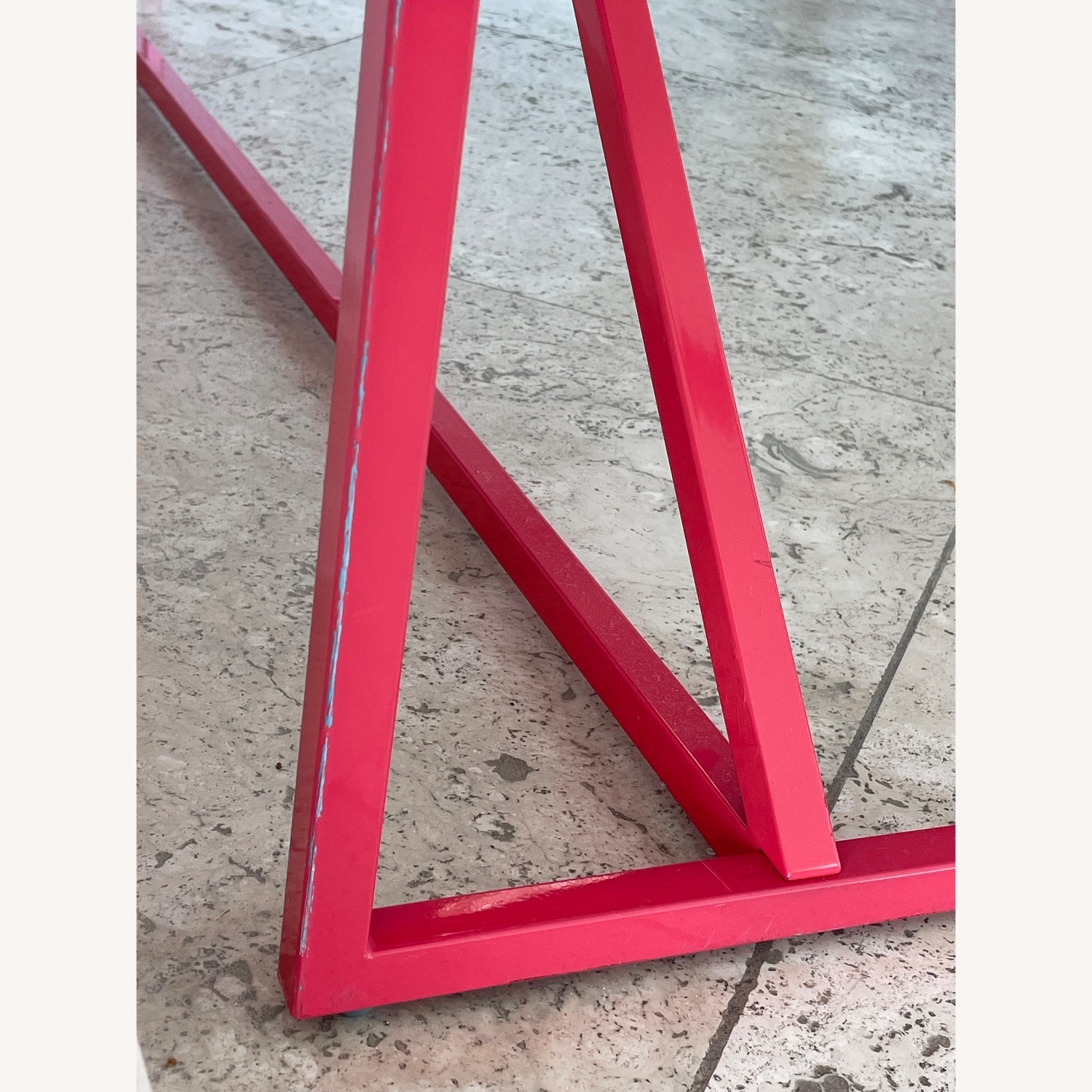Blu Dot Strut Console Table Rare Color Raspberry - image-5