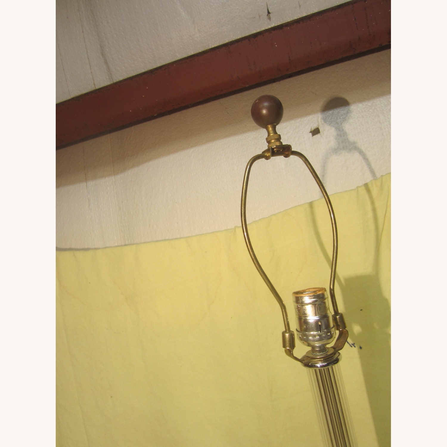 50'S HollyWood Regency Crystal Boudior Lamp - image-6