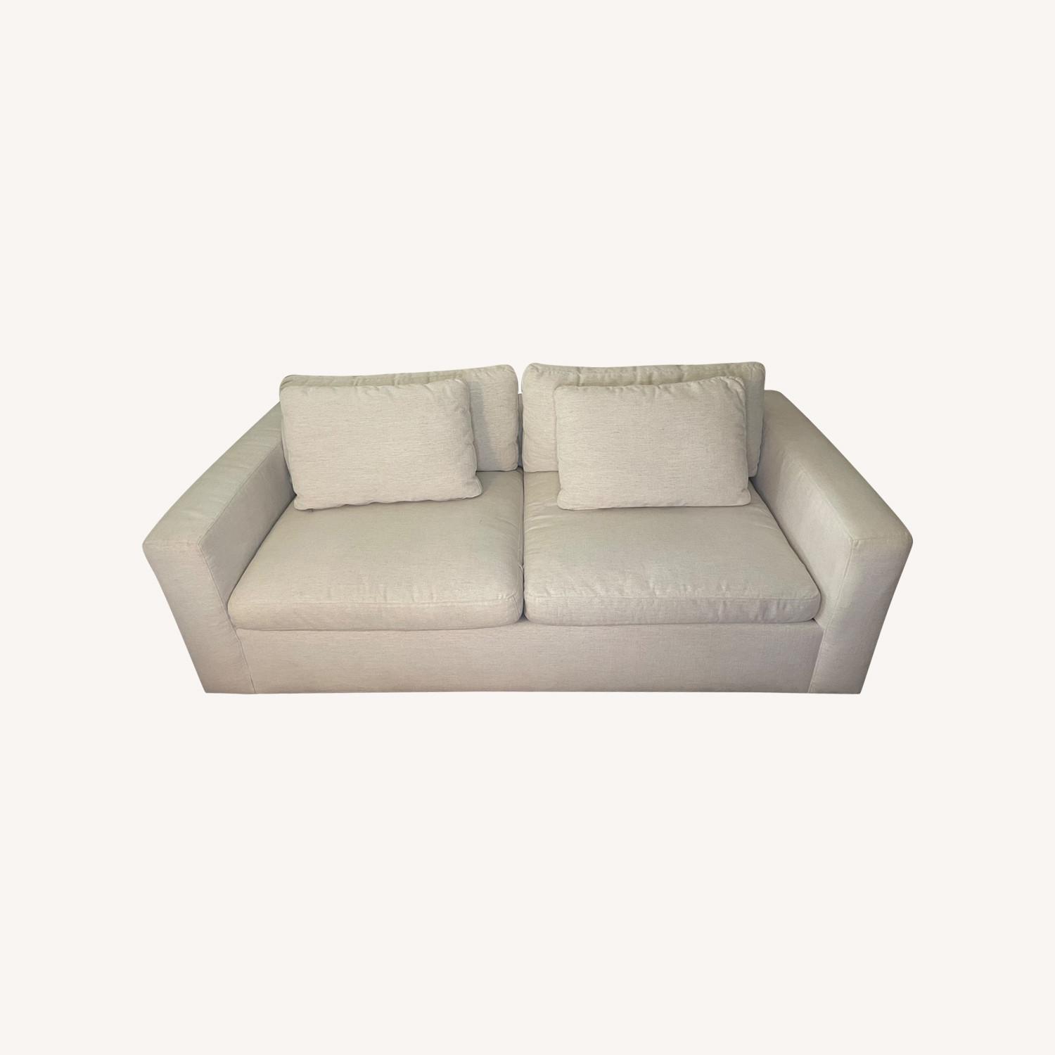 Arhaus-Ashby Neutral 2 Seater with Ottoman - image-0