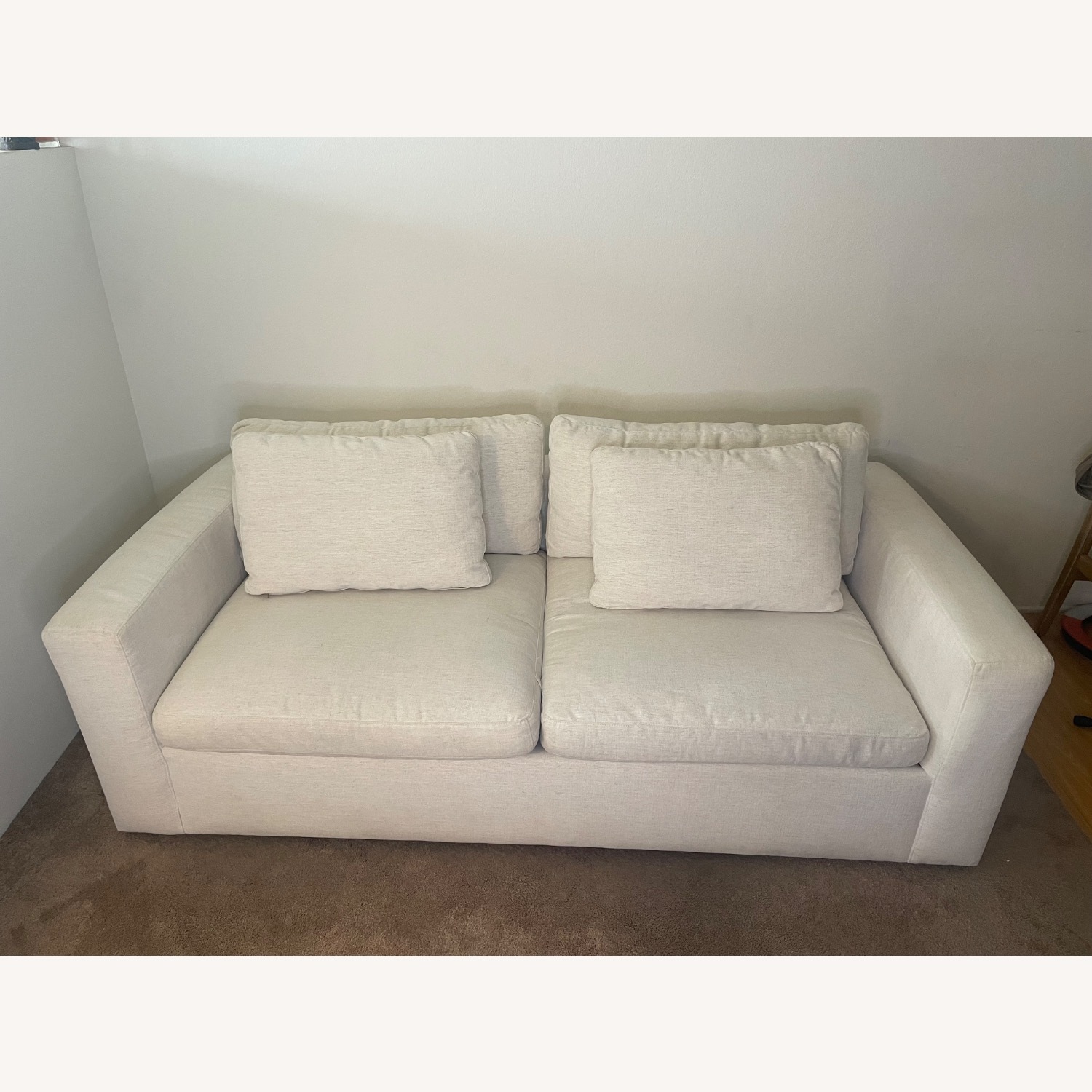 Arhaus-Ashby Neutral 2 Seater with Ottoman - image-1