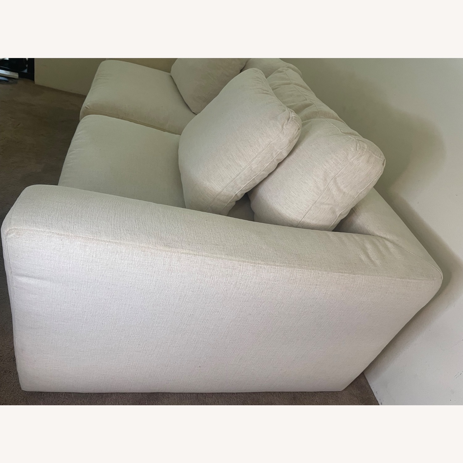 Arhaus-Ashby Neutral 2 Seater with Ottoman - image-3