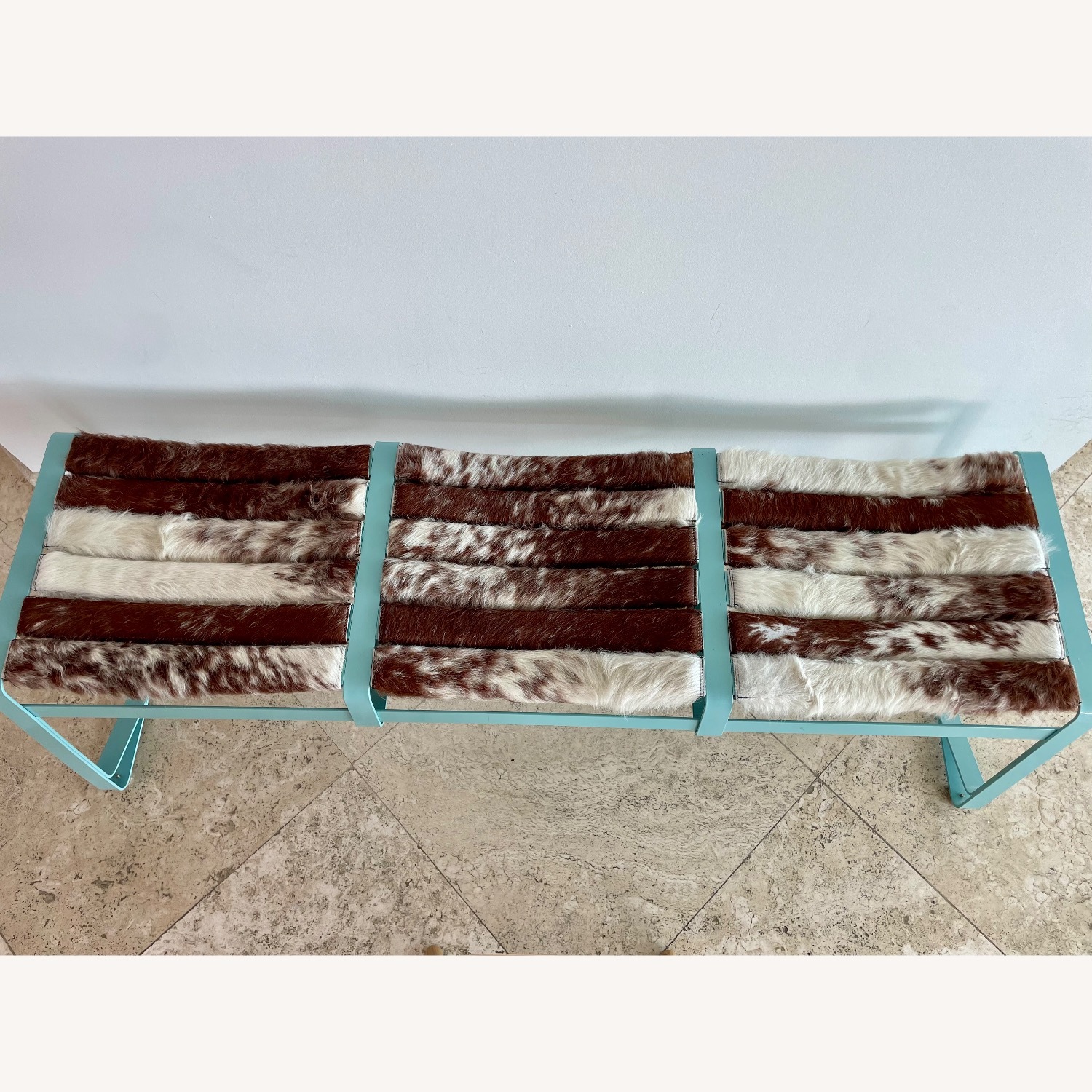 Cowhide Modern Bench - image-2