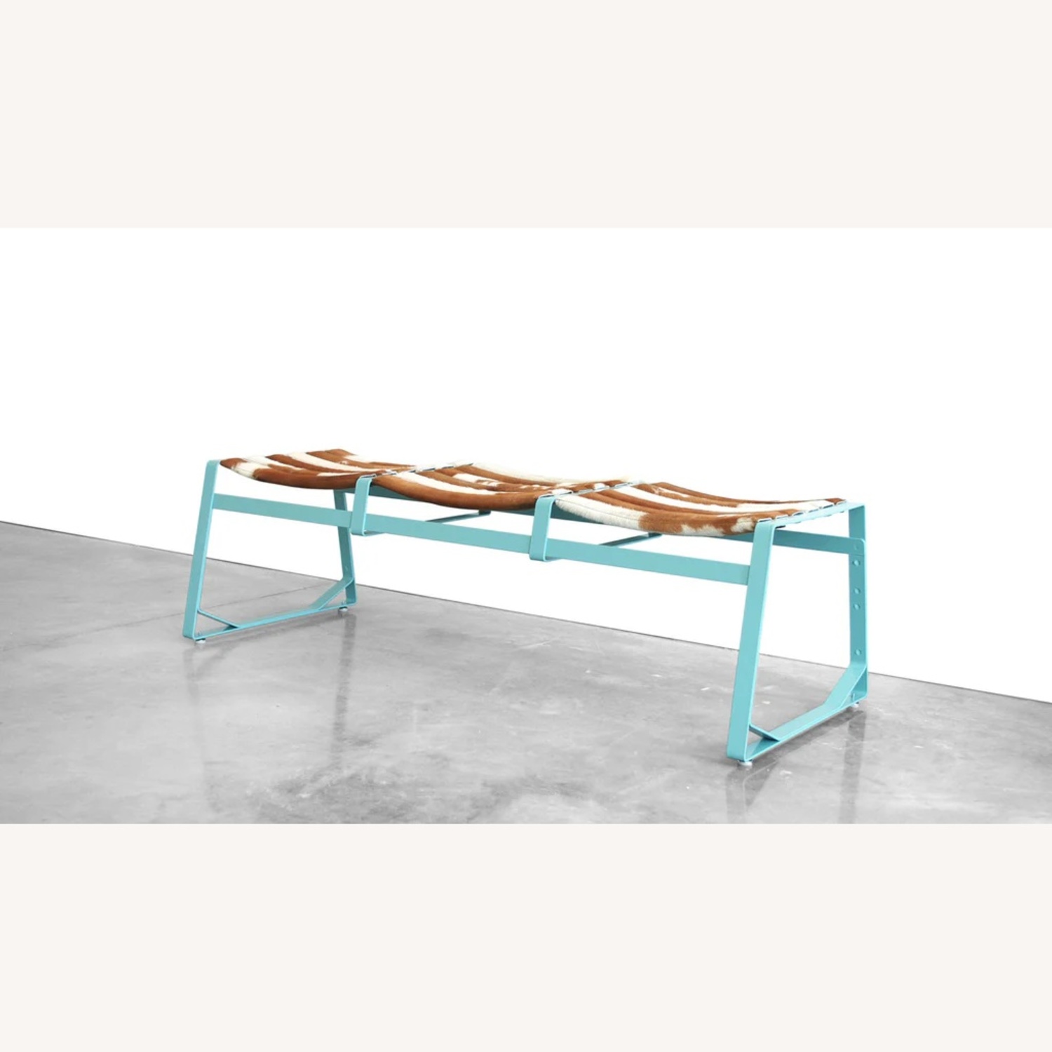 Cowhide Modern Bench - image-5