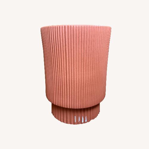 Used West Elm Fluted Ceramic Indoor/Outdoor Side Table for sale on AptDeco