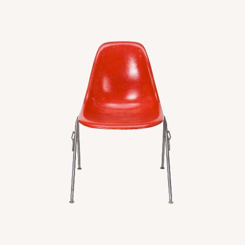 Used Red Eames Herman Miller Fiberglass Side Chair for sale on AptDeco