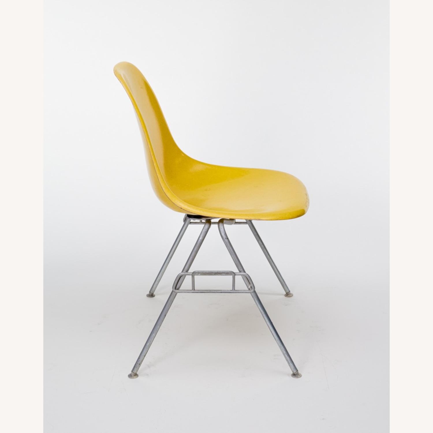 Yellow Eames Herman Miller Fiberglass Side Chair - image-3