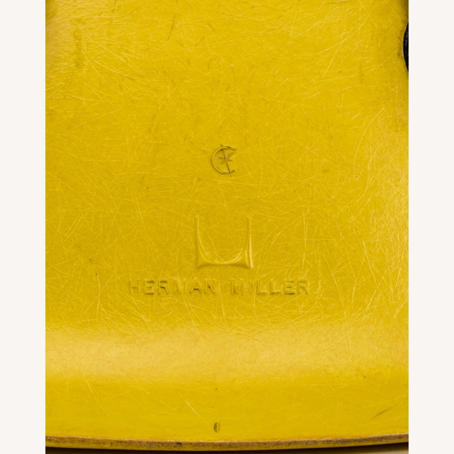 Yellow Eames Herman Miller Fiberglass Side Chair - image-4