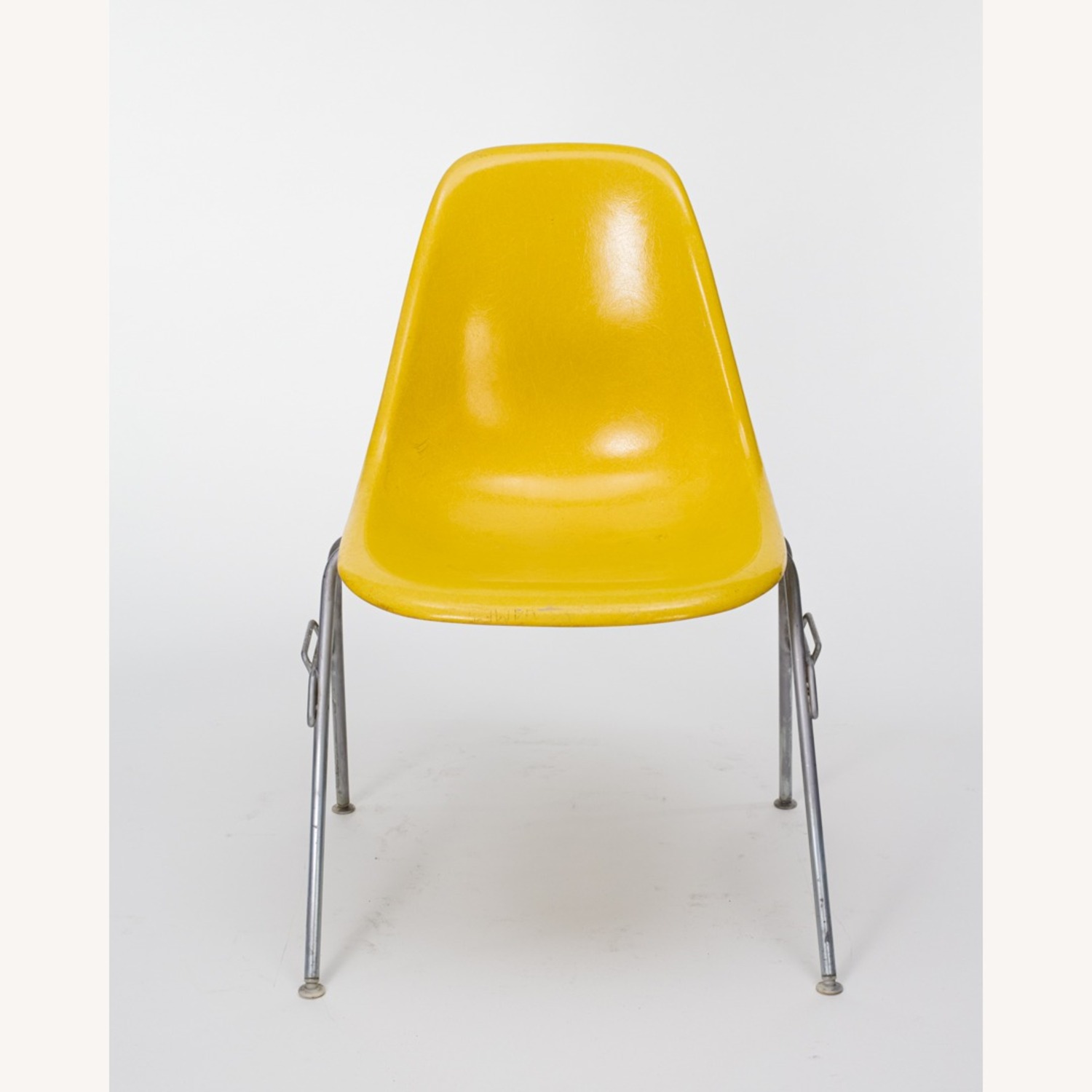 Yellow Eames Herman Miller Fiberglass Side Chair - image-2