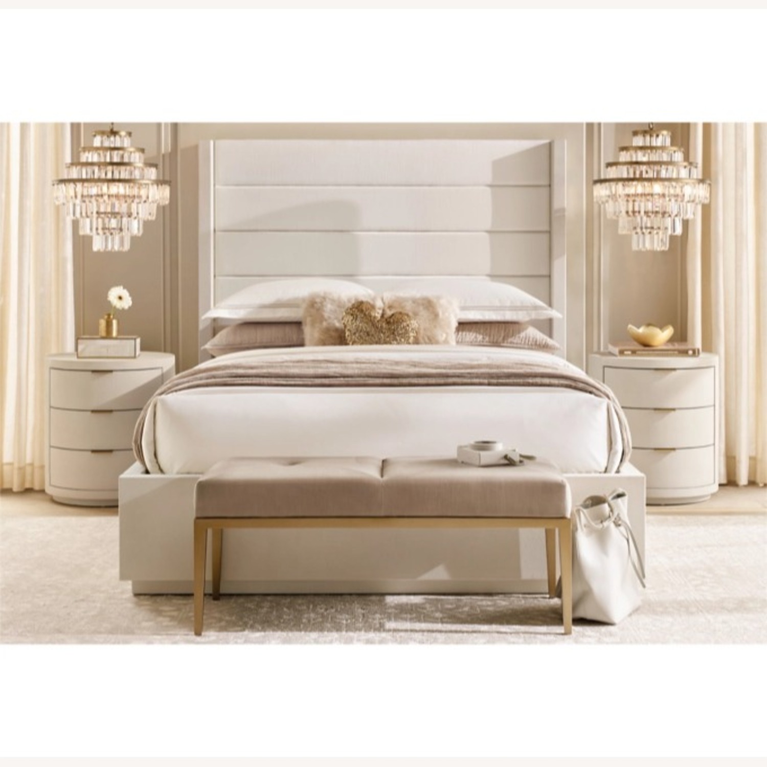 Restoratin Hardware Clio Shagreen Nightstand - image-2