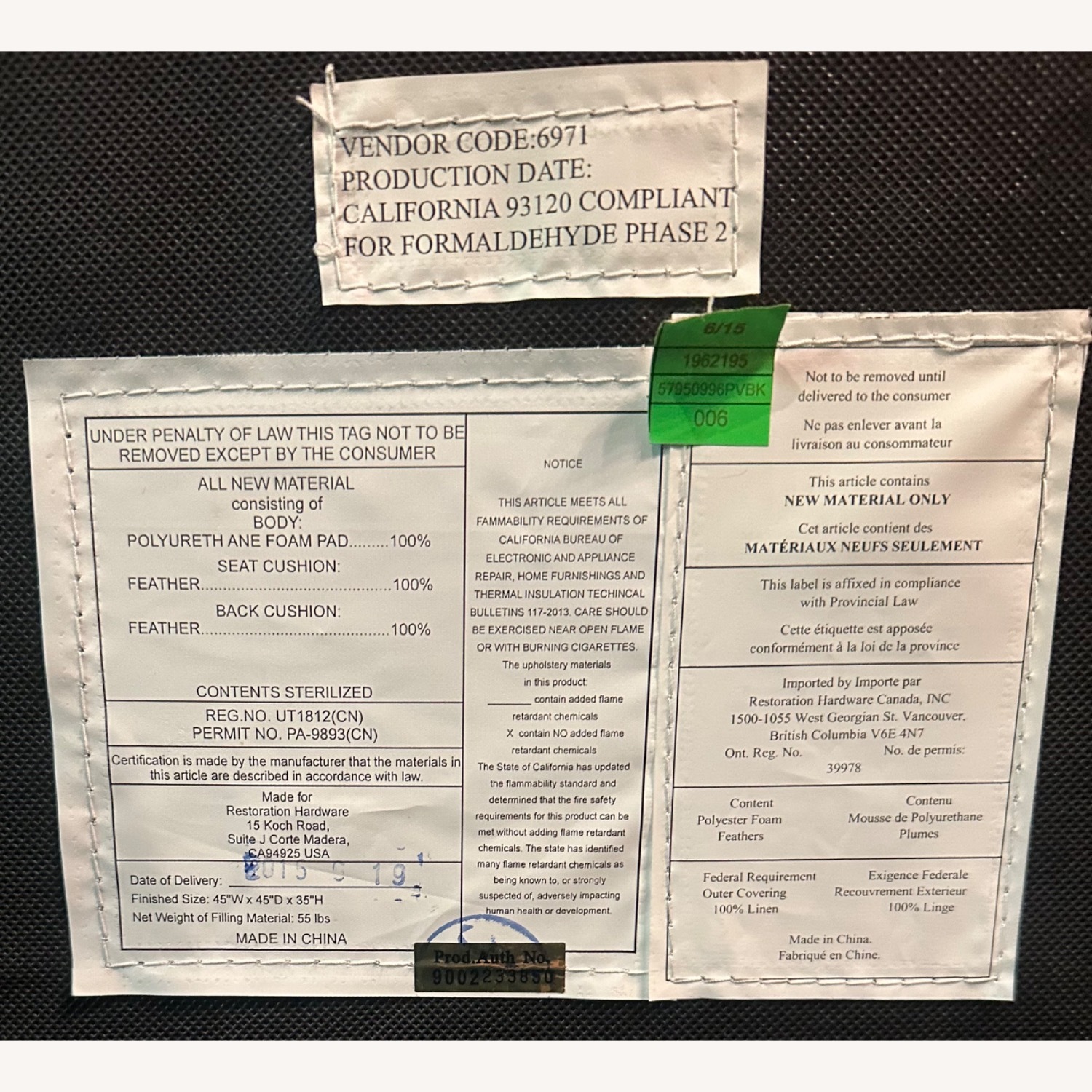 Restoration Hardware Cloud 4-piece Sectional - image-2