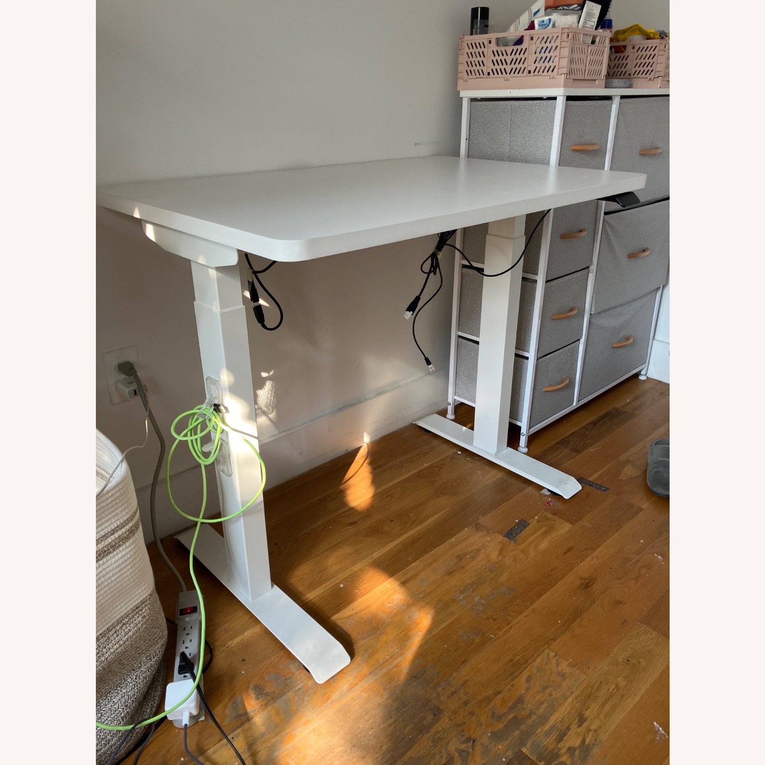Branch Furniture White Compact Standing Desk - image-3