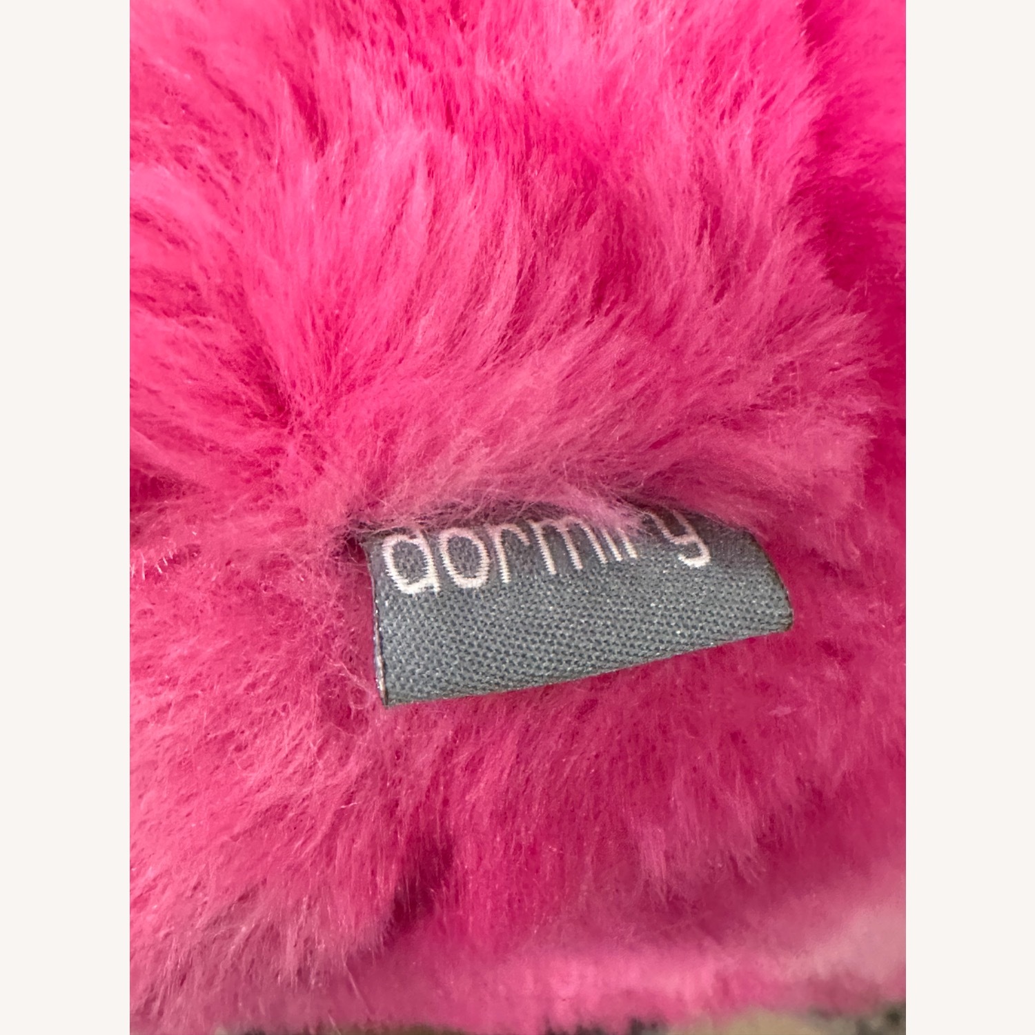 Pink Tie-dye Faux Fur Pillow - image-3