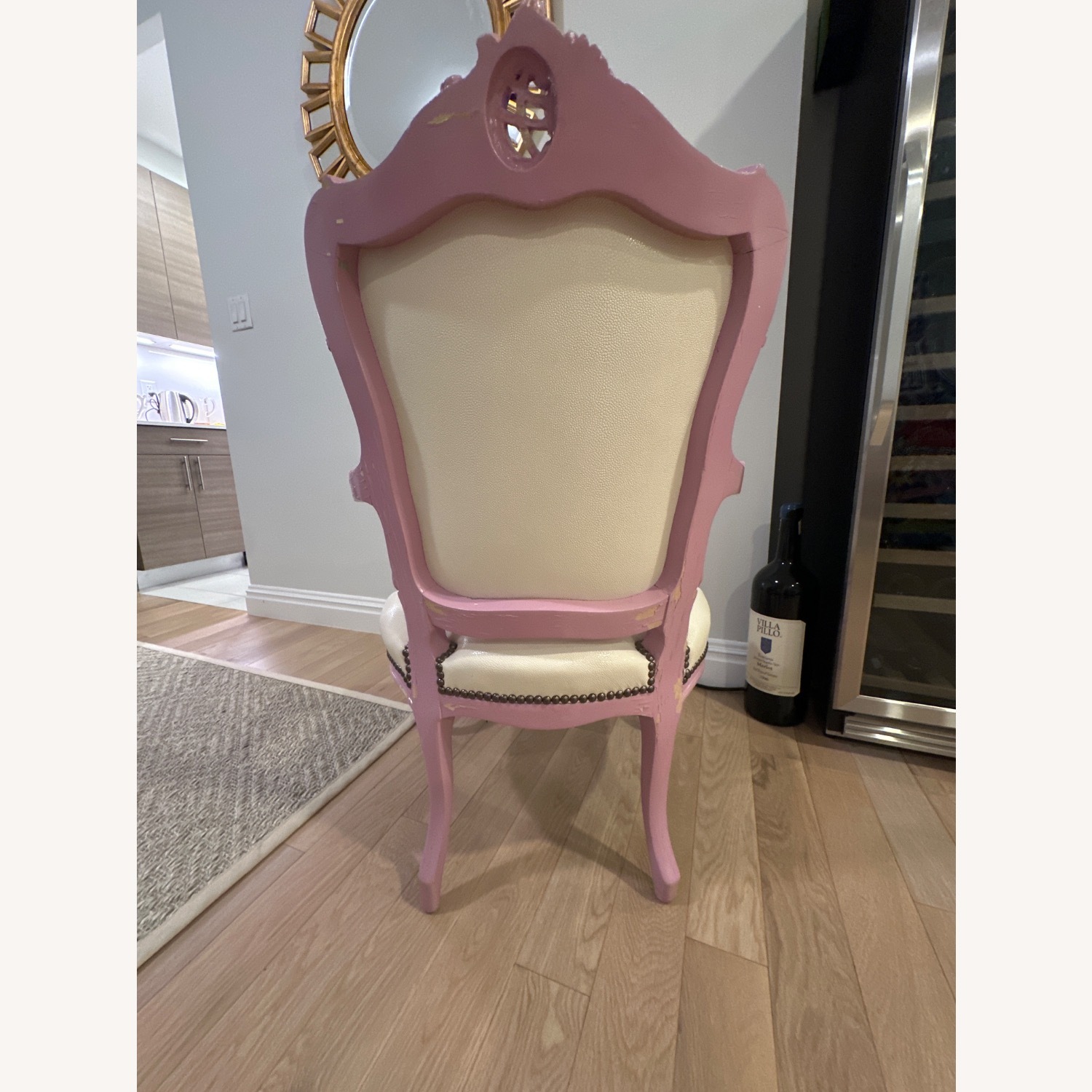Pink Studded Armchair - image-5