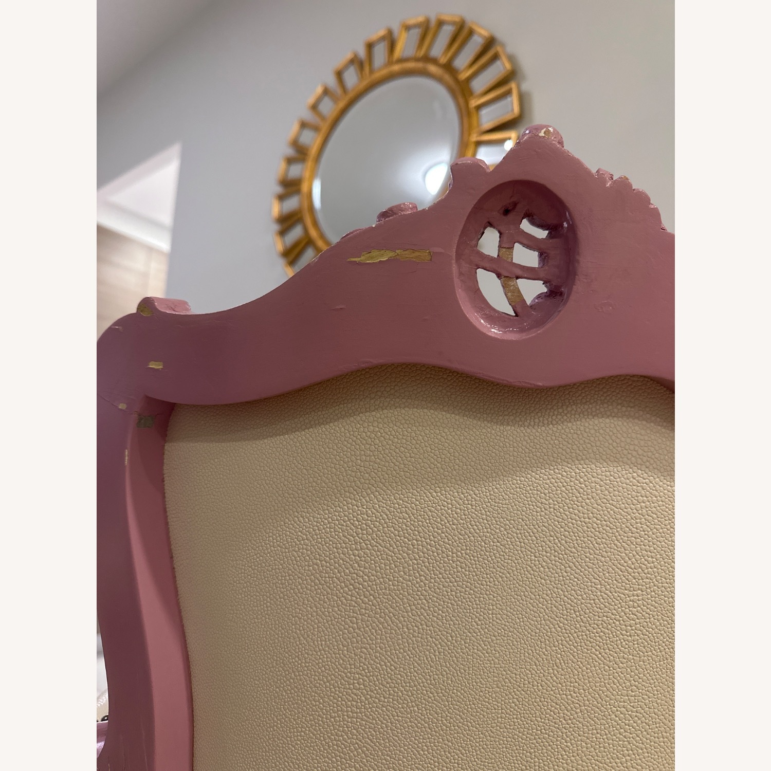 Pink Studded Armchair - image-2