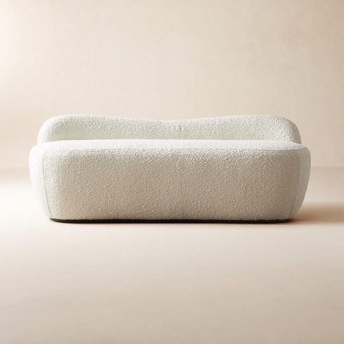 Used Orleans Warm White Boucle Upholstered Bench for sale on AptDeco