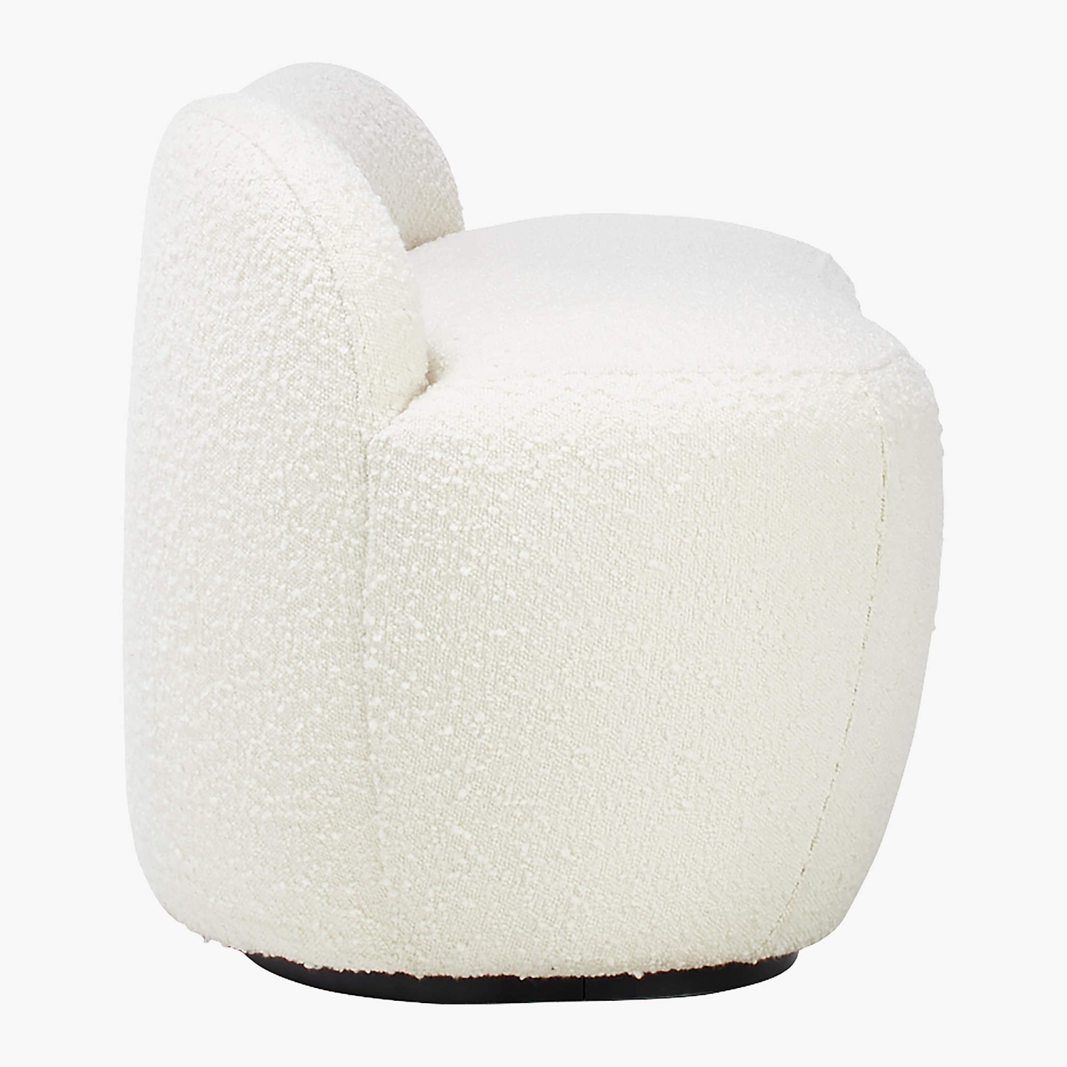 Orleans Warm White Boucle Upholstered Bench - image-2