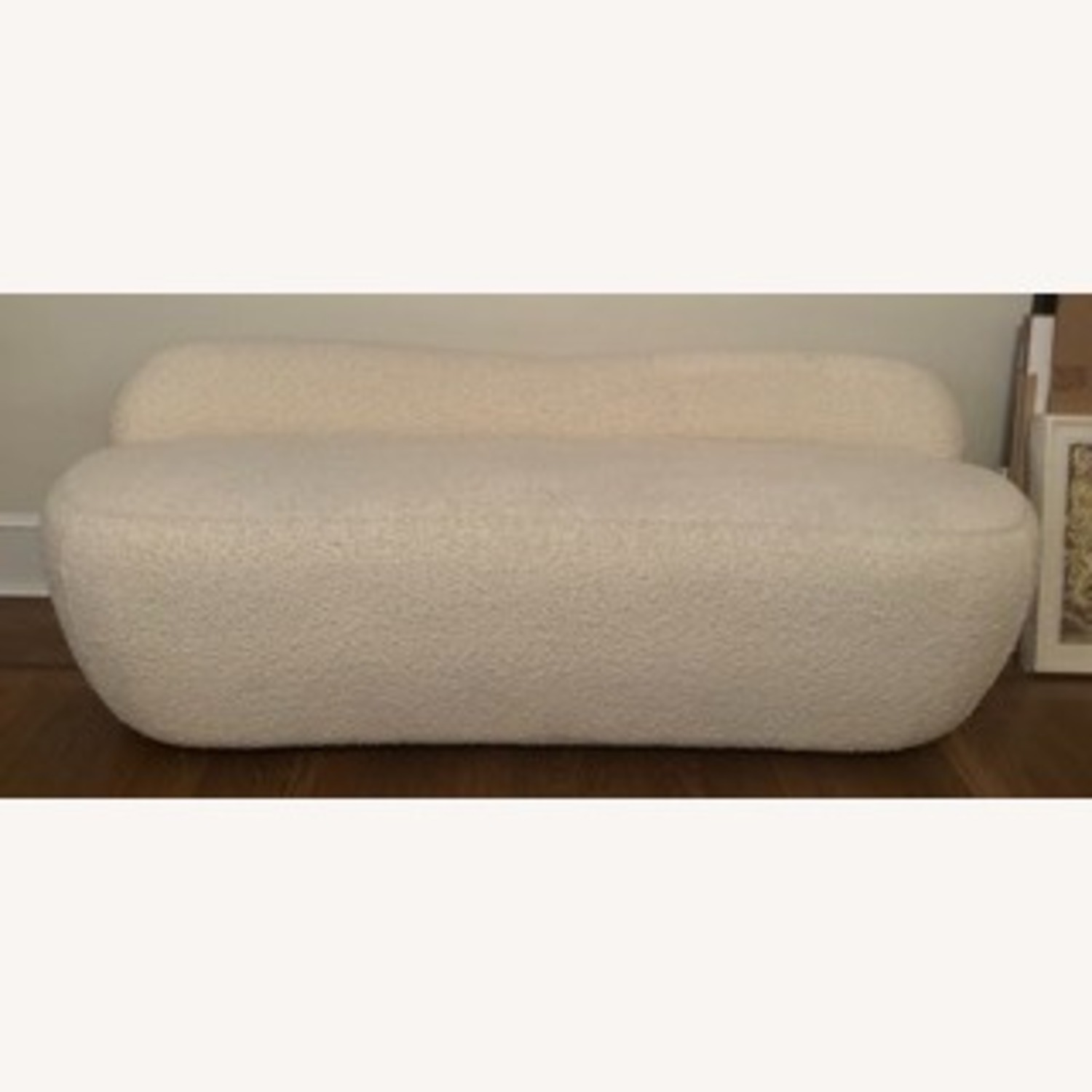 Orleans Warm White Boucle Upholstered Bench - image-5