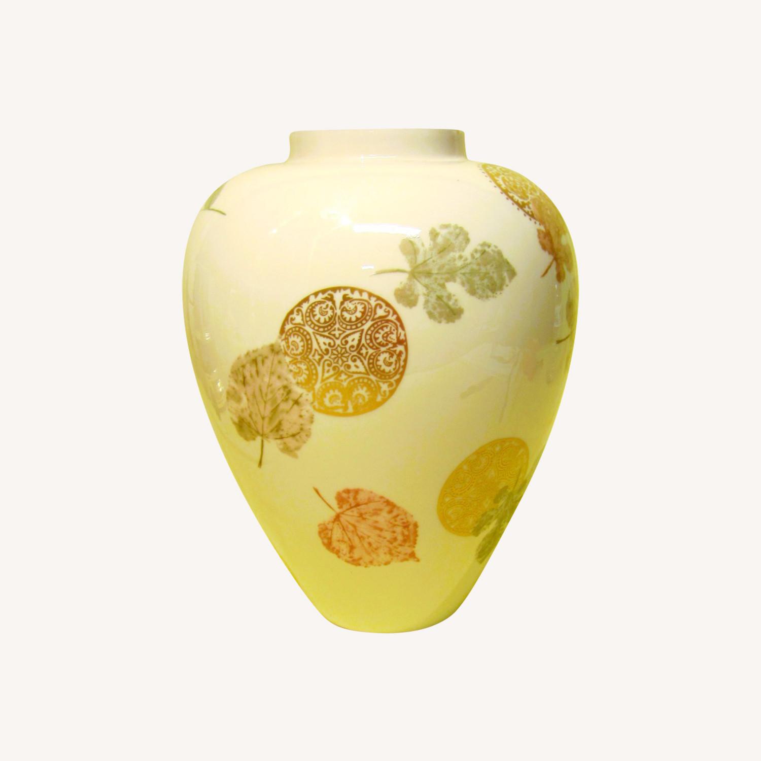 Lenox Natur's Impressions Burn Leaves Vase - image-0